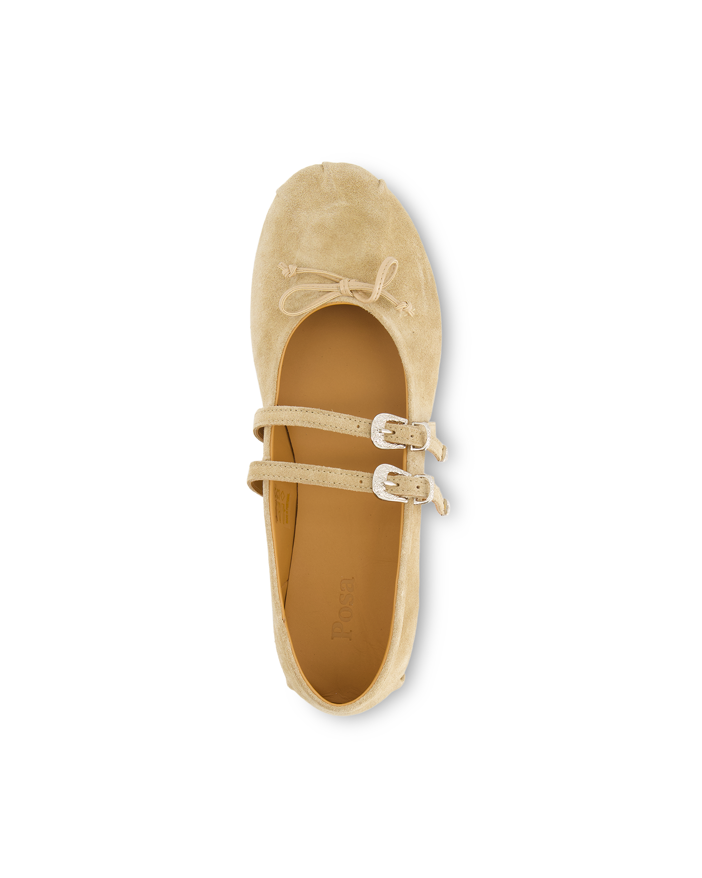 Posa Vita Ballerina Western - Suede LICHTBRUIN 5