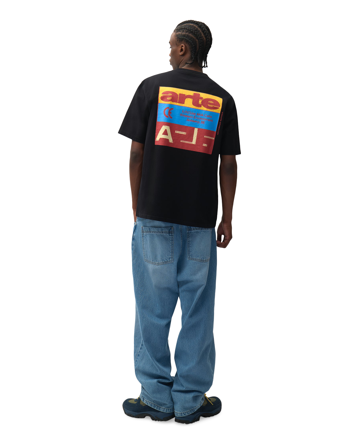 Arte Antwerp Tricolor Serial T-shirt ZWART 3