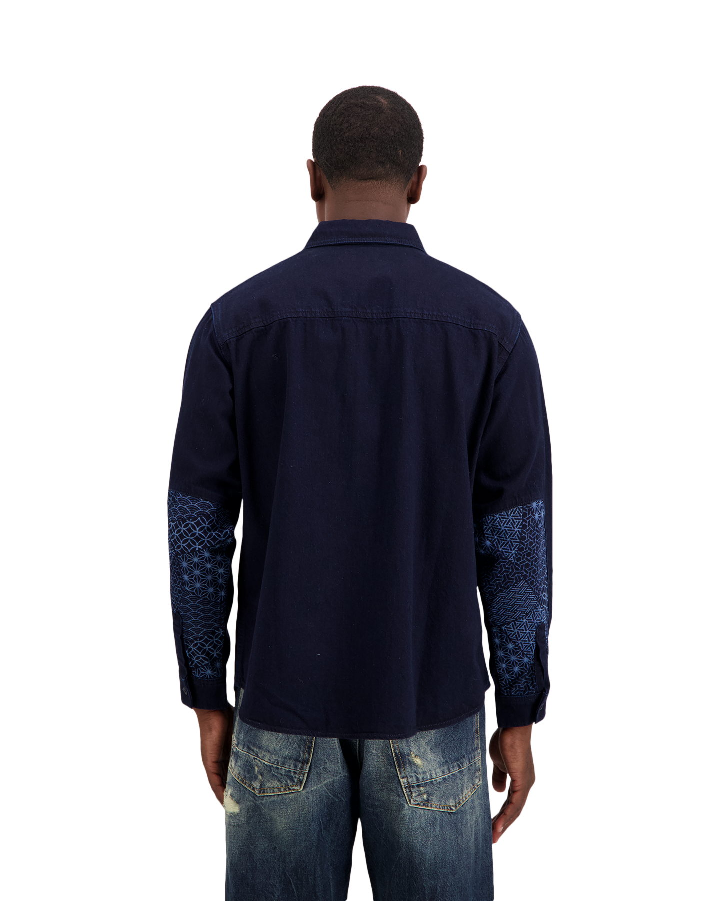 Denham Classic Overshirt DONKERBLAUW 4