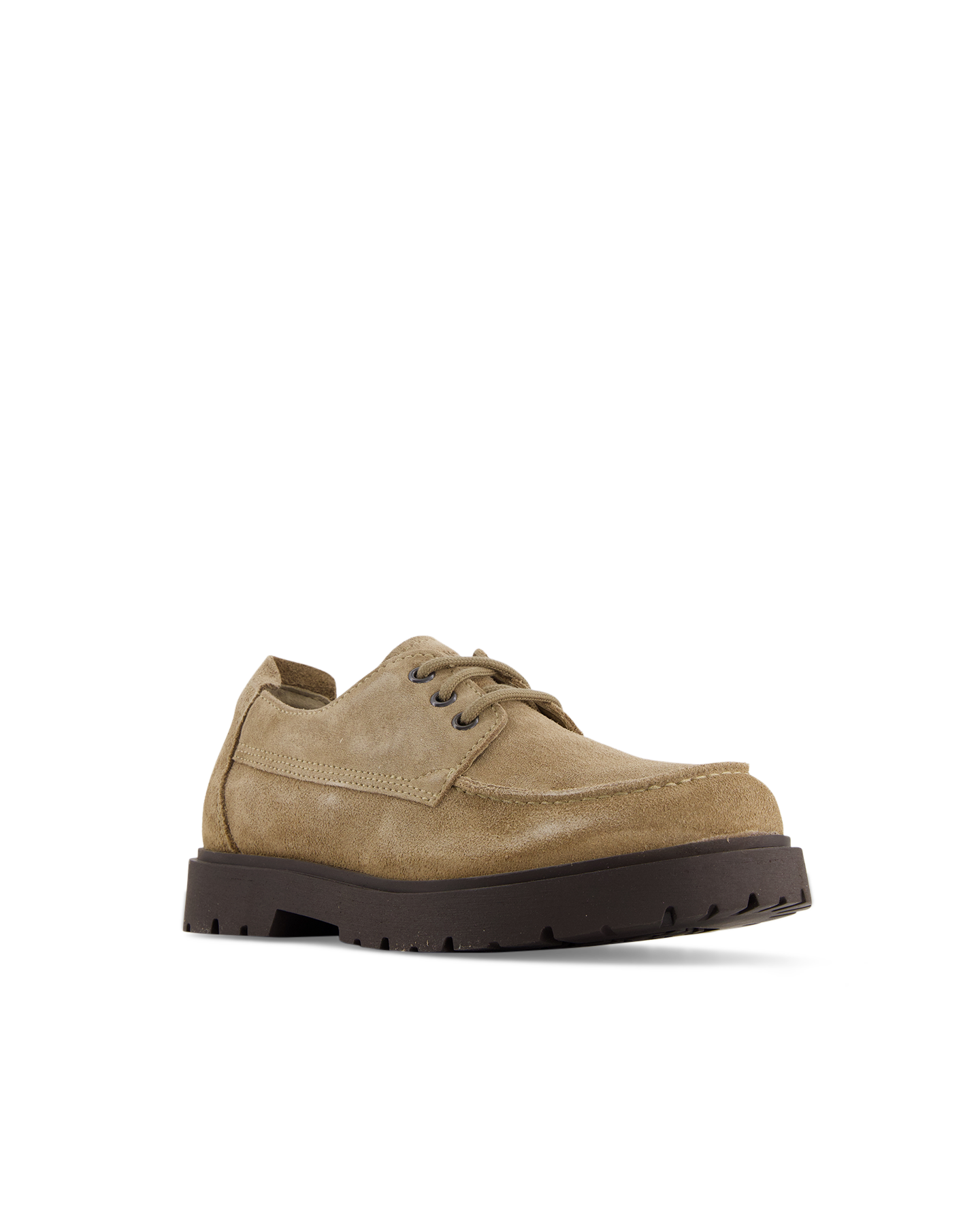 Birkenstock Highwood Moc Lace Low Suede Leather Narrow LICHTBRUIN 2