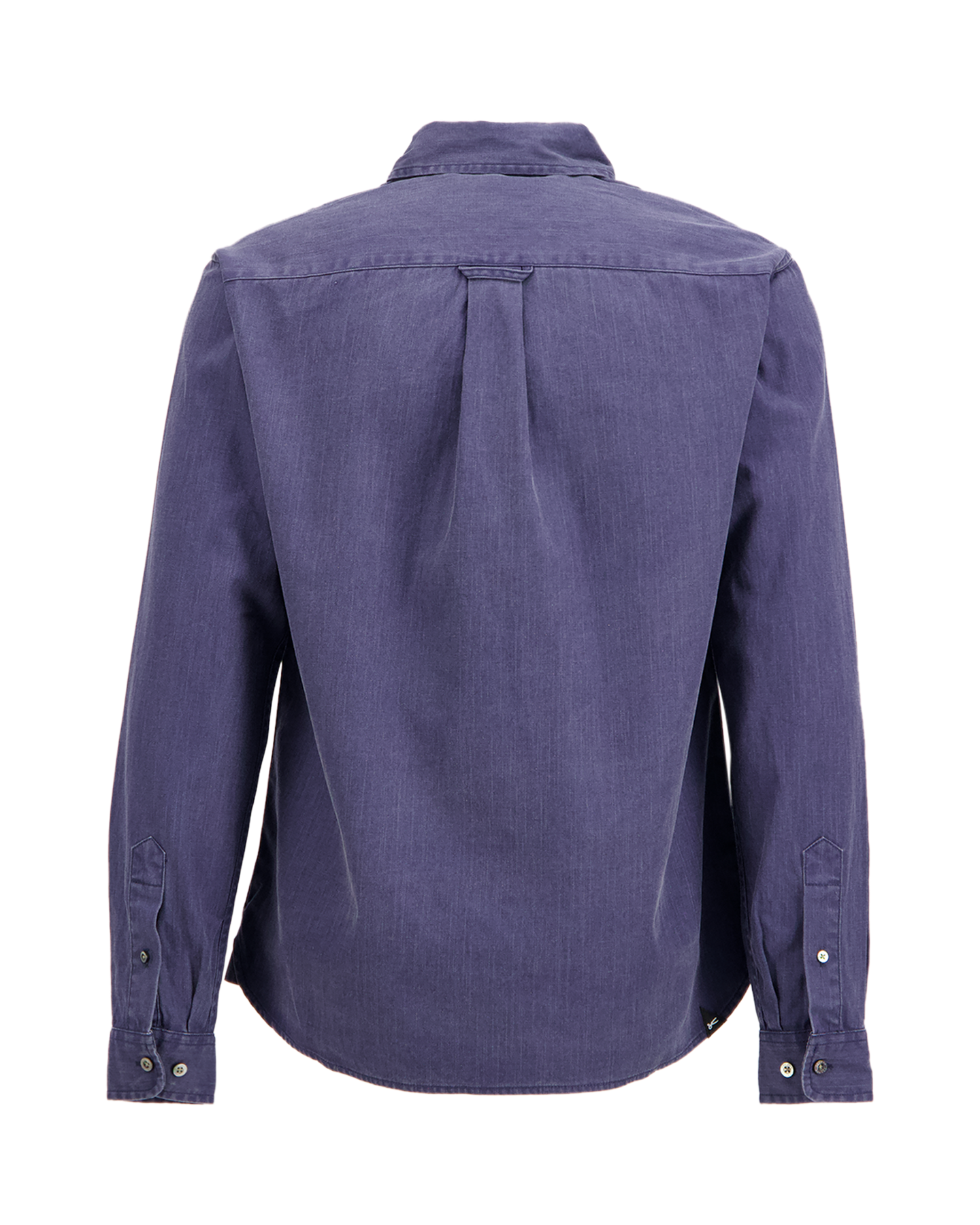 Denham Grid Shirt Cot DONKERBLAUW 2