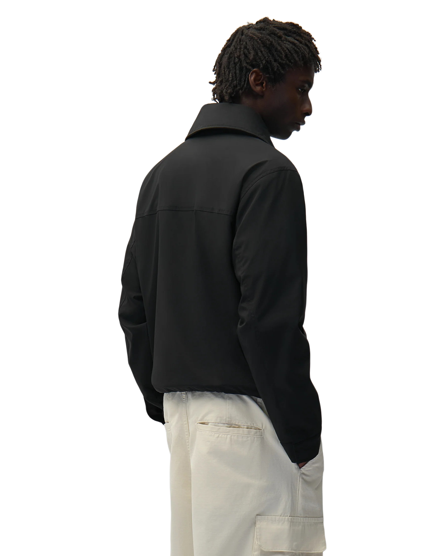 Arte Antwerp Big Collar Nylon Jacket ZWART 4