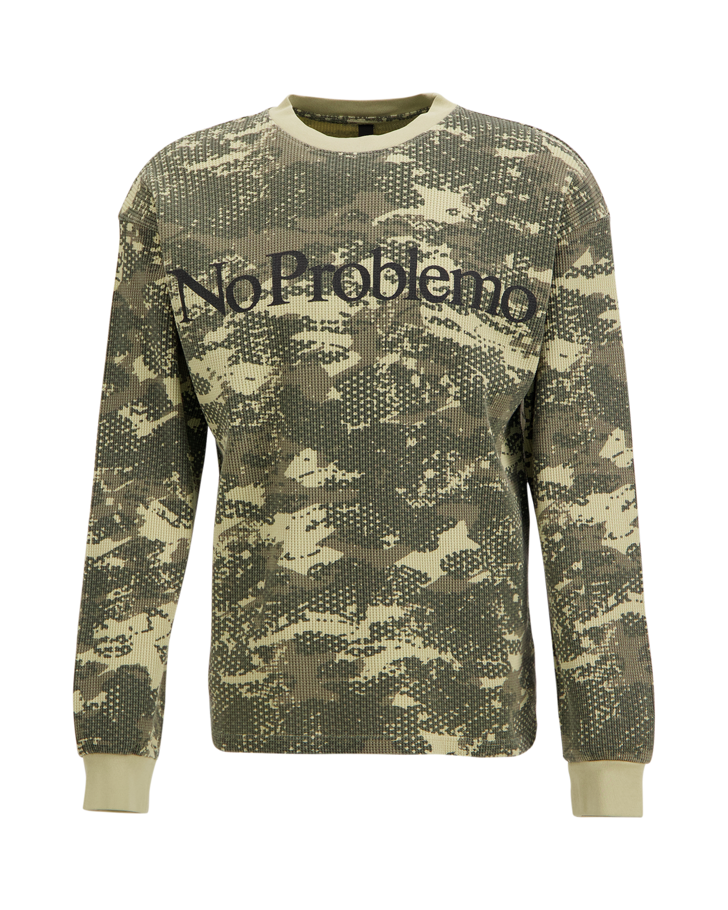 No Problemo Forest Waffle Ls Tee BEIGE 1