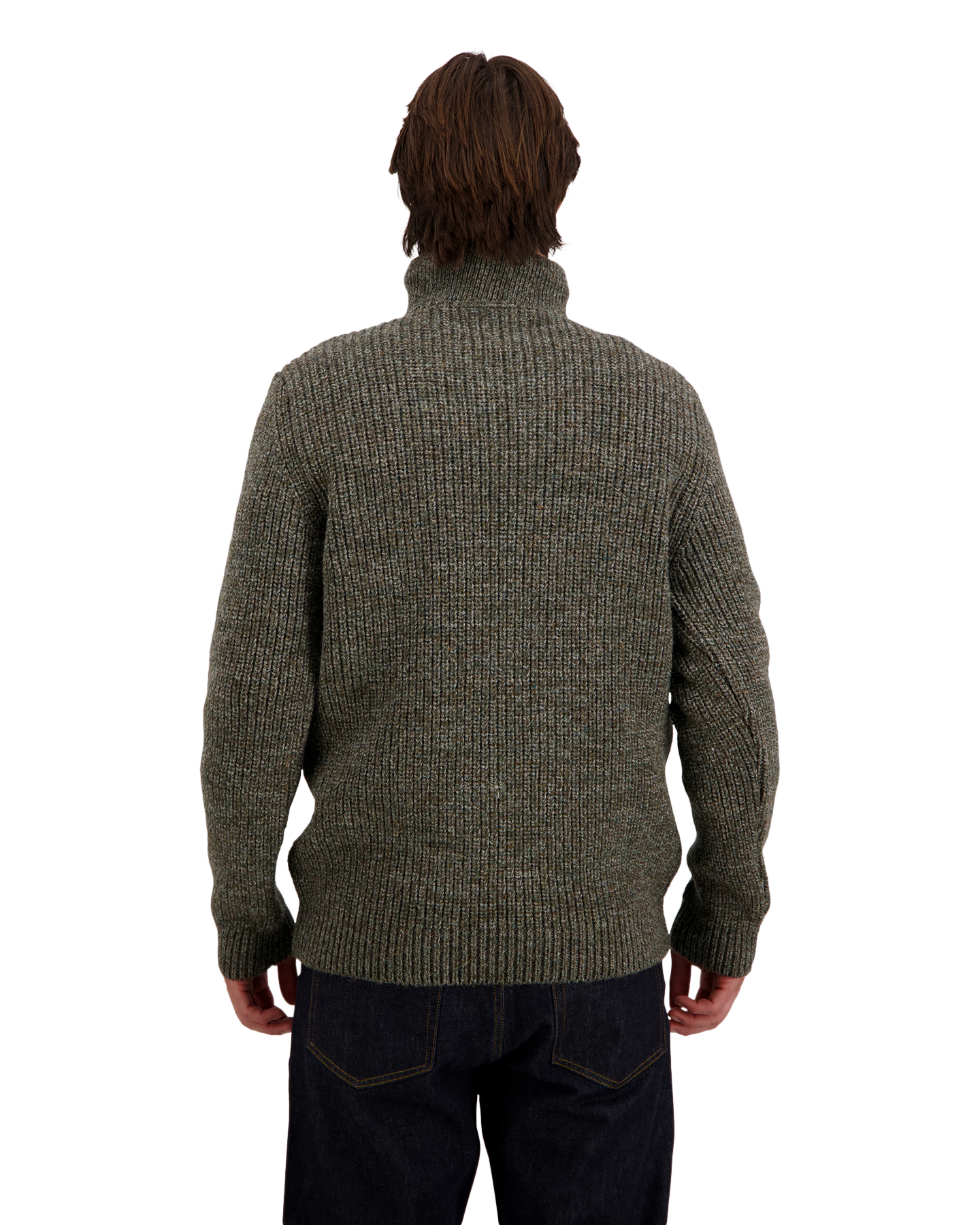 Barbour Barbour New Tyne Half Zip Knitted Jumper GRIJS 4