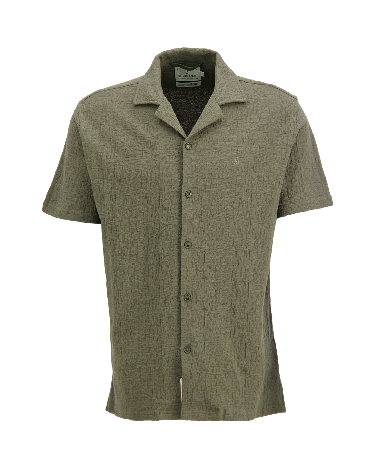 Butcher of Blue Ripley Structure Shirt GROEN 1