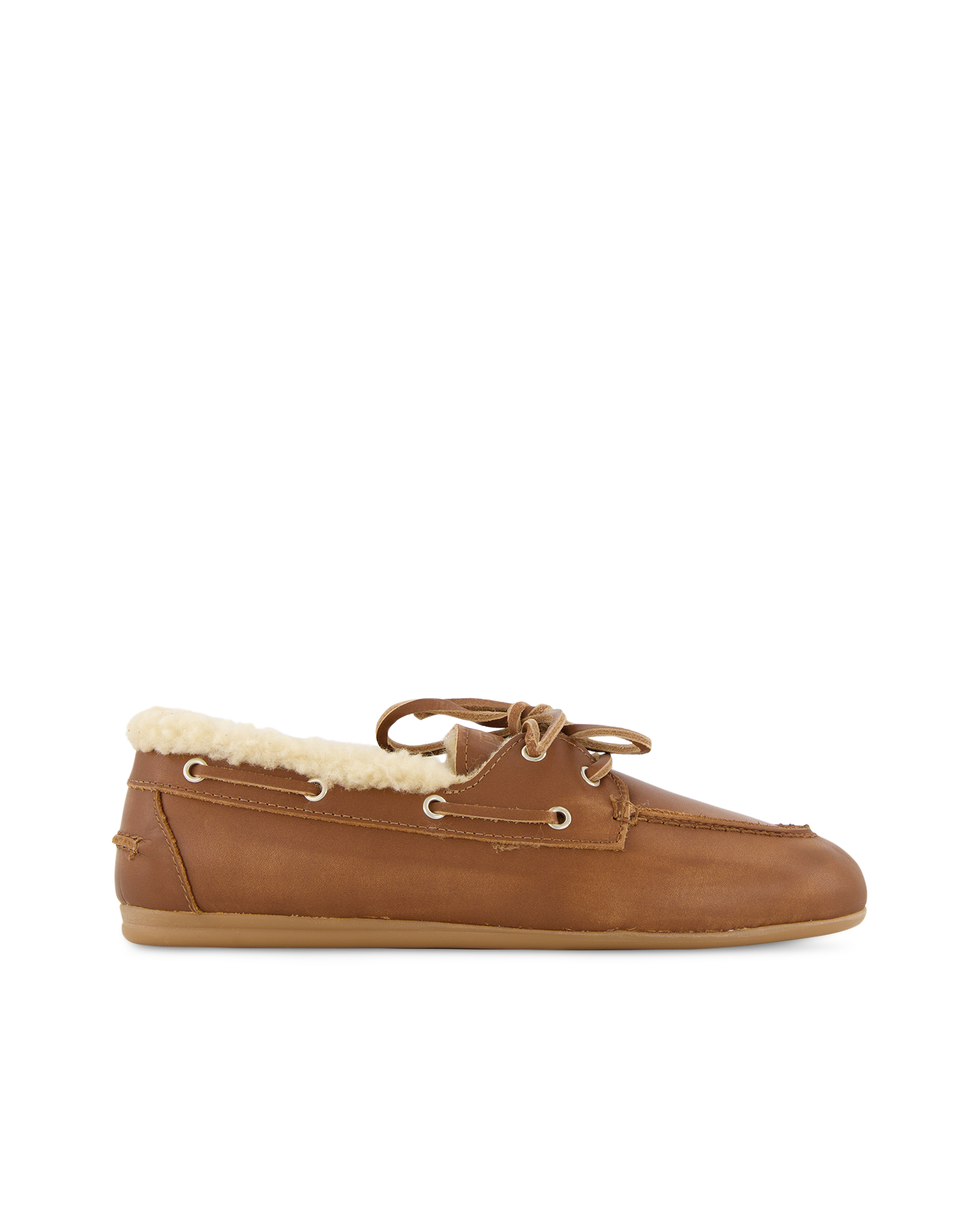 Posa Boat Loafer Brushed - Fur leather BRUIN 1