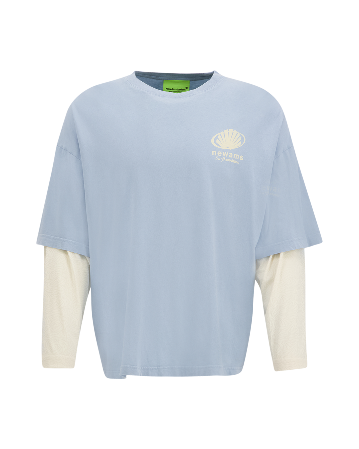 New Amsterdam Surf Association Corporate Logo Longsleeve LICHTBLAUW 2