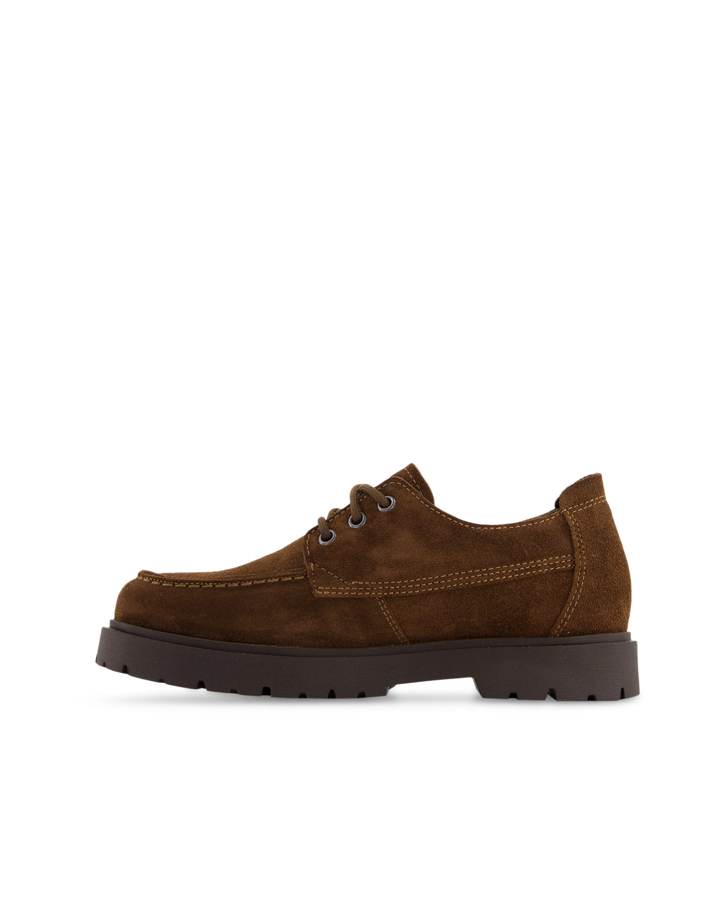 Birkenstock Highwood Moc Lace Low Suede Leather Narrow DONKERBRUIN 3