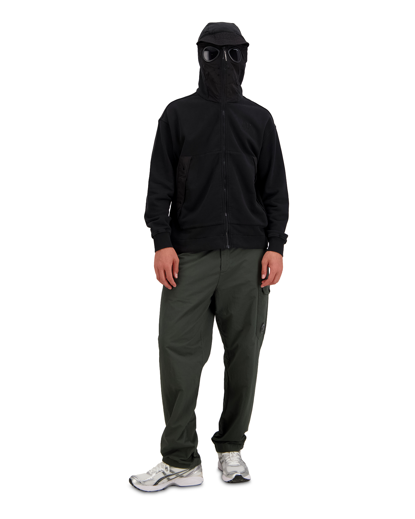 C.P. Company Hooded Open ZWART 4