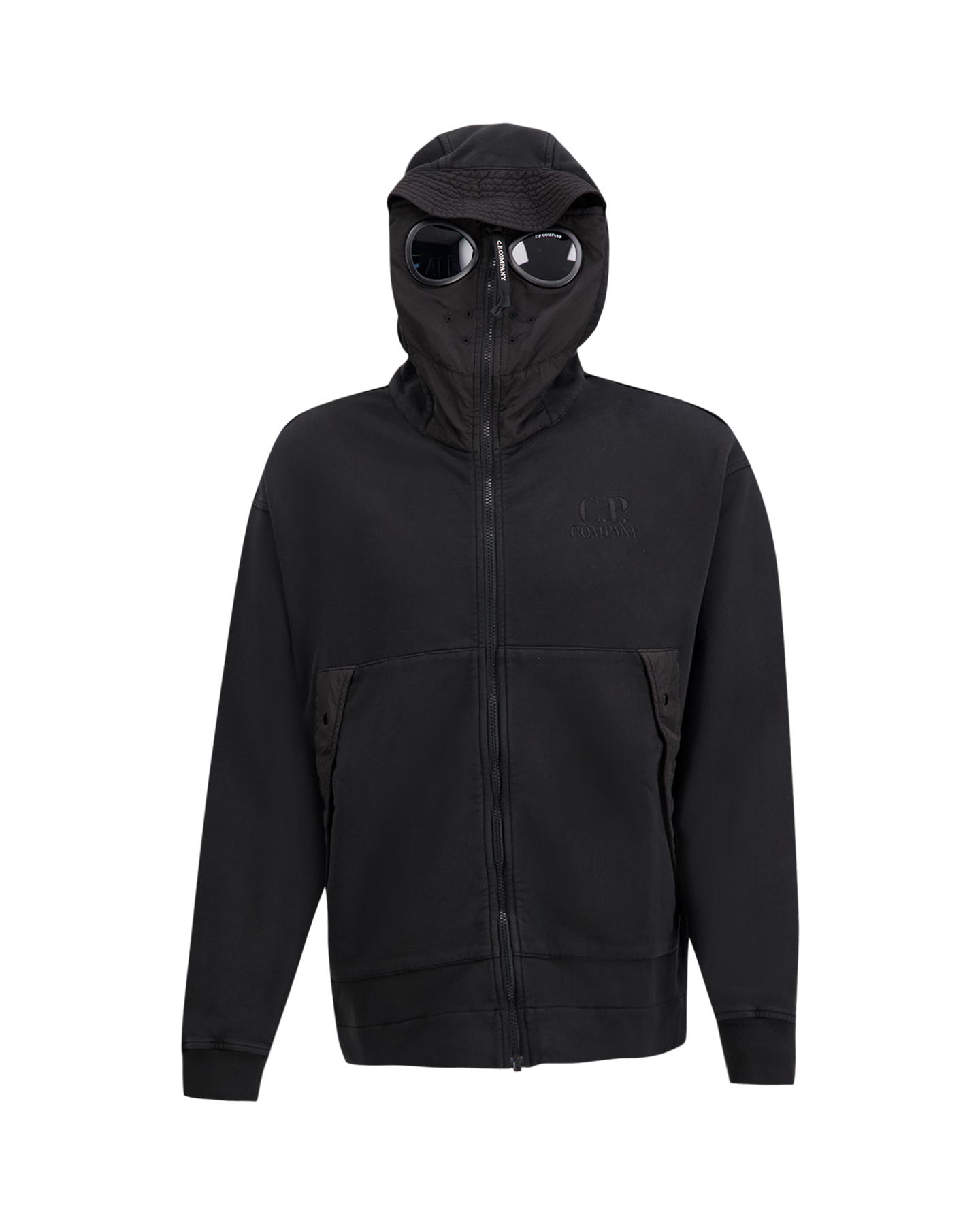 C.P. Company Hooded Open ZWART 2
