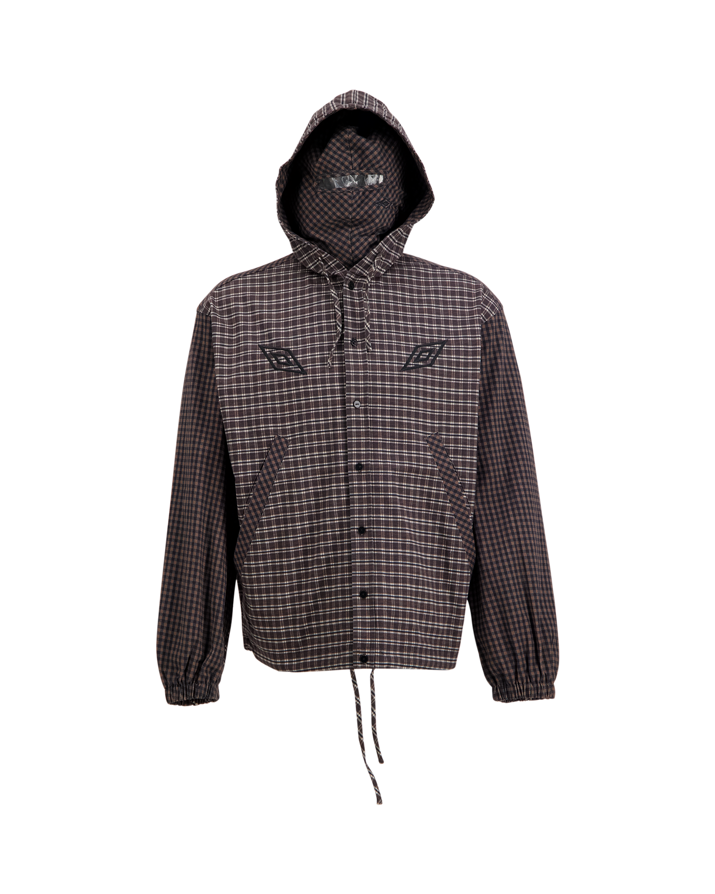 Umbro by Slam Jam Double Plaid Jacket DONKERBRUIN 2