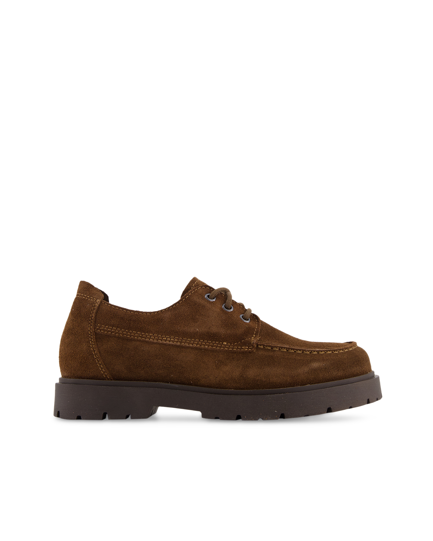 Birkenstock Highwood Moc Lace Low Suede Leather Narrow DONKERBRUIN 1