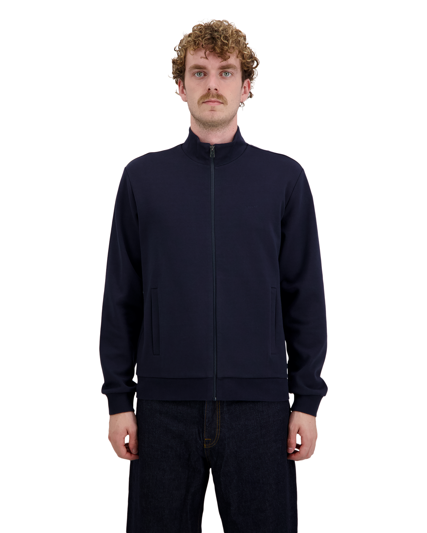 Woolrich Logo Interlock Track BLAUW 3