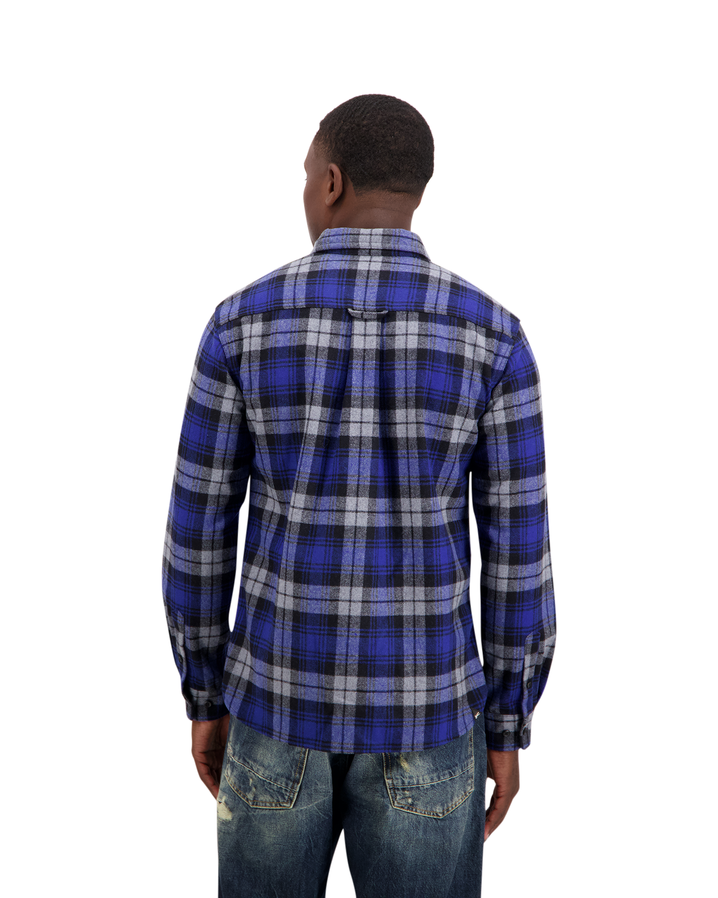 Denham Joe Shirt Chk BLAUW 4