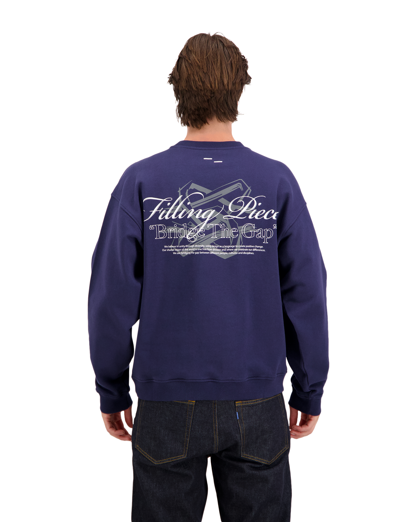 Filling Pieces Sweatshirt Bridge The Gap BLAUW 3