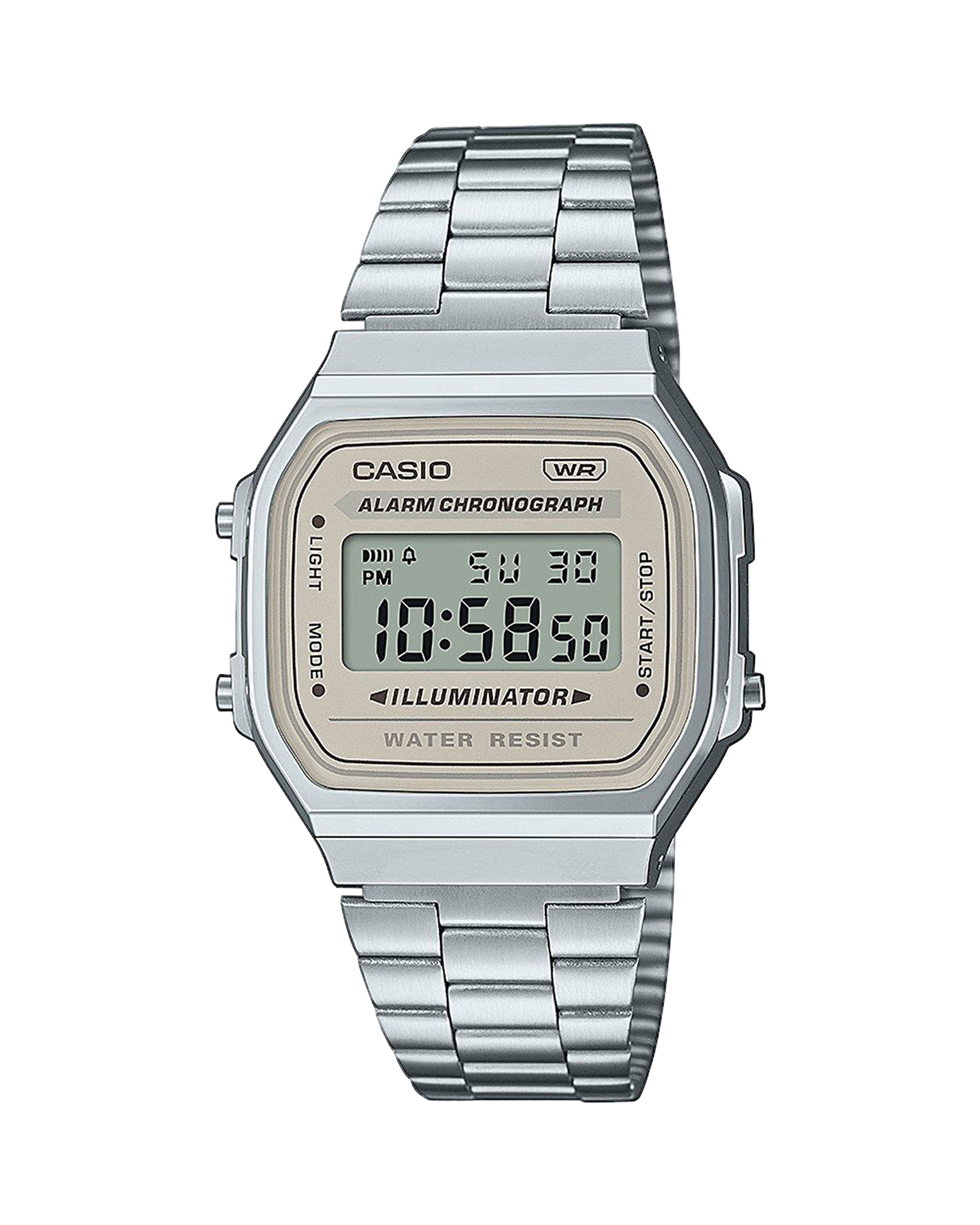 Casio A168WA-8AYES ZILVER 1