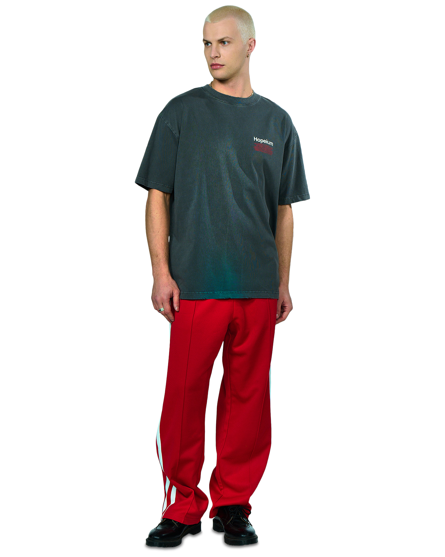 Hopeium Tour Tee S/S Washed GRIJS 4