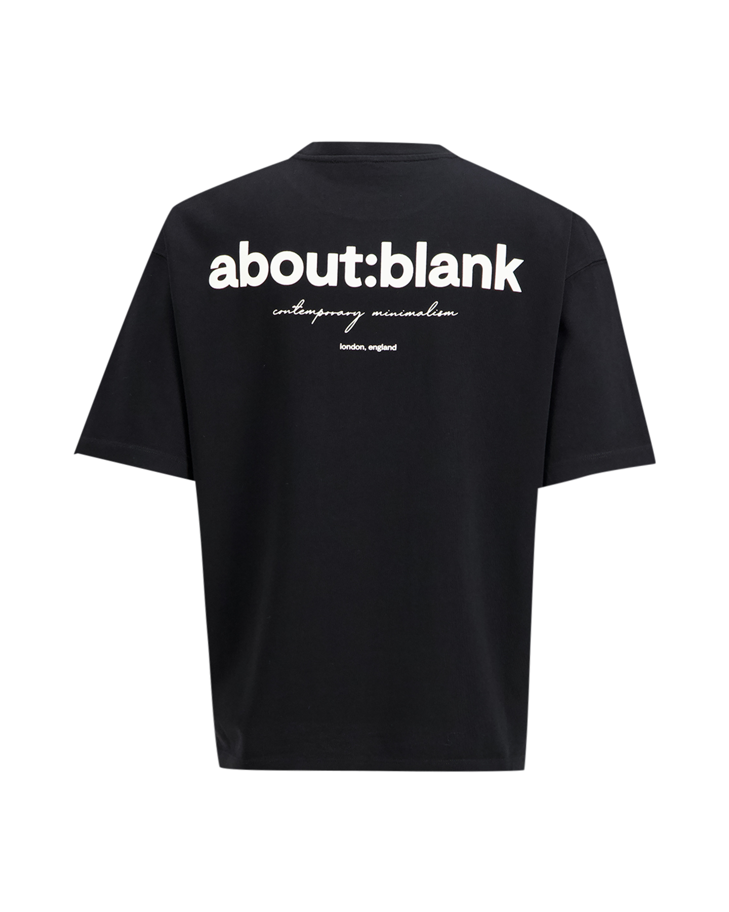 about:blank Box T Shirt ZWART 1