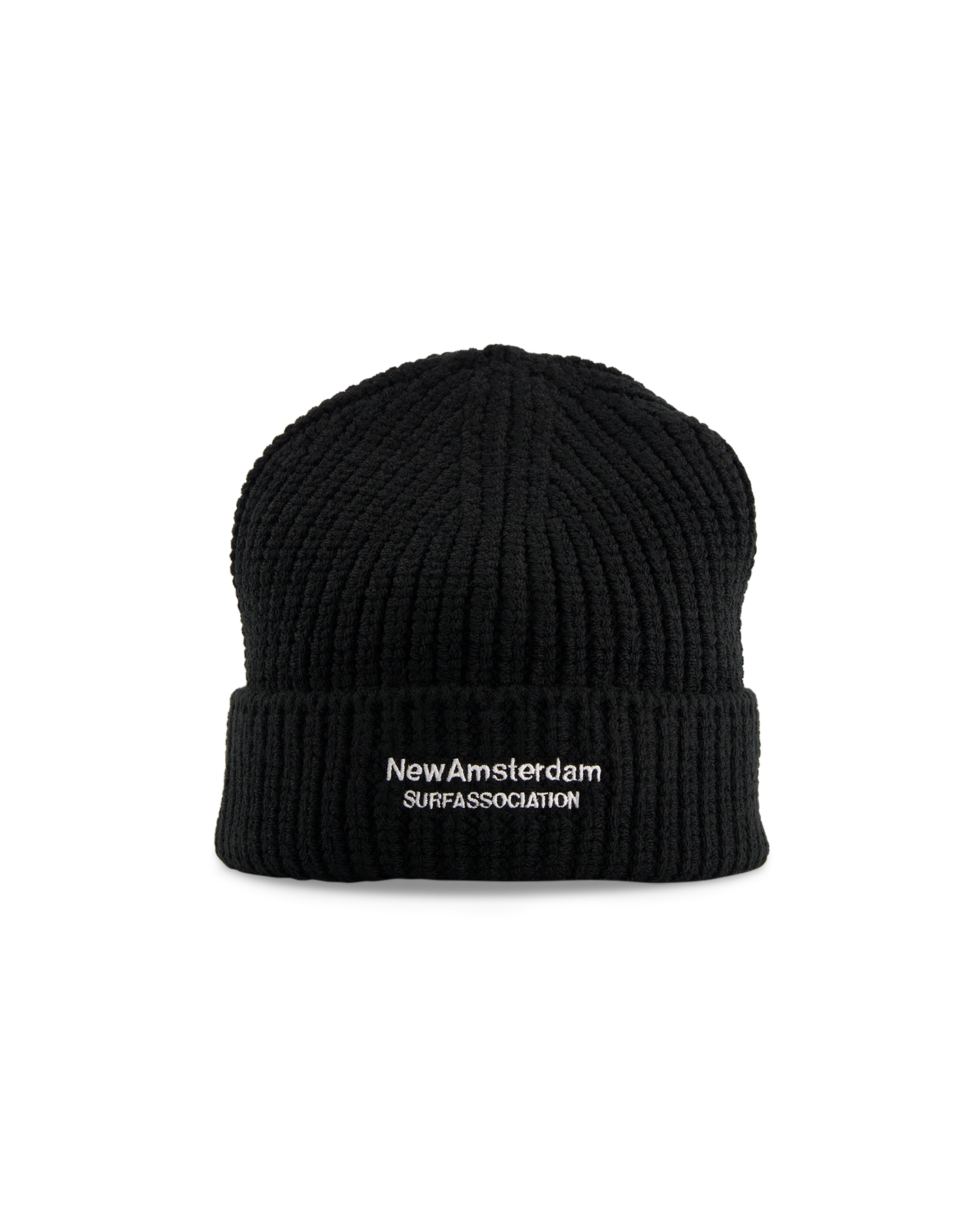 New Amsterdam Surf Association Reversible Logo Beanie ZWART 1