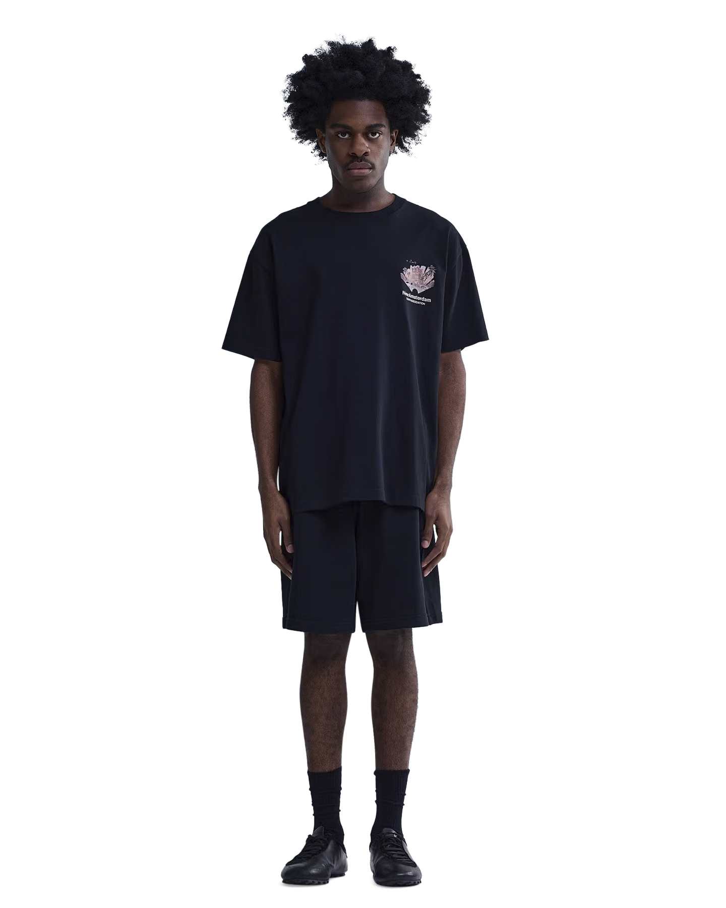 New Amsterdam Surf Association Tropical Tee ZWART 4
