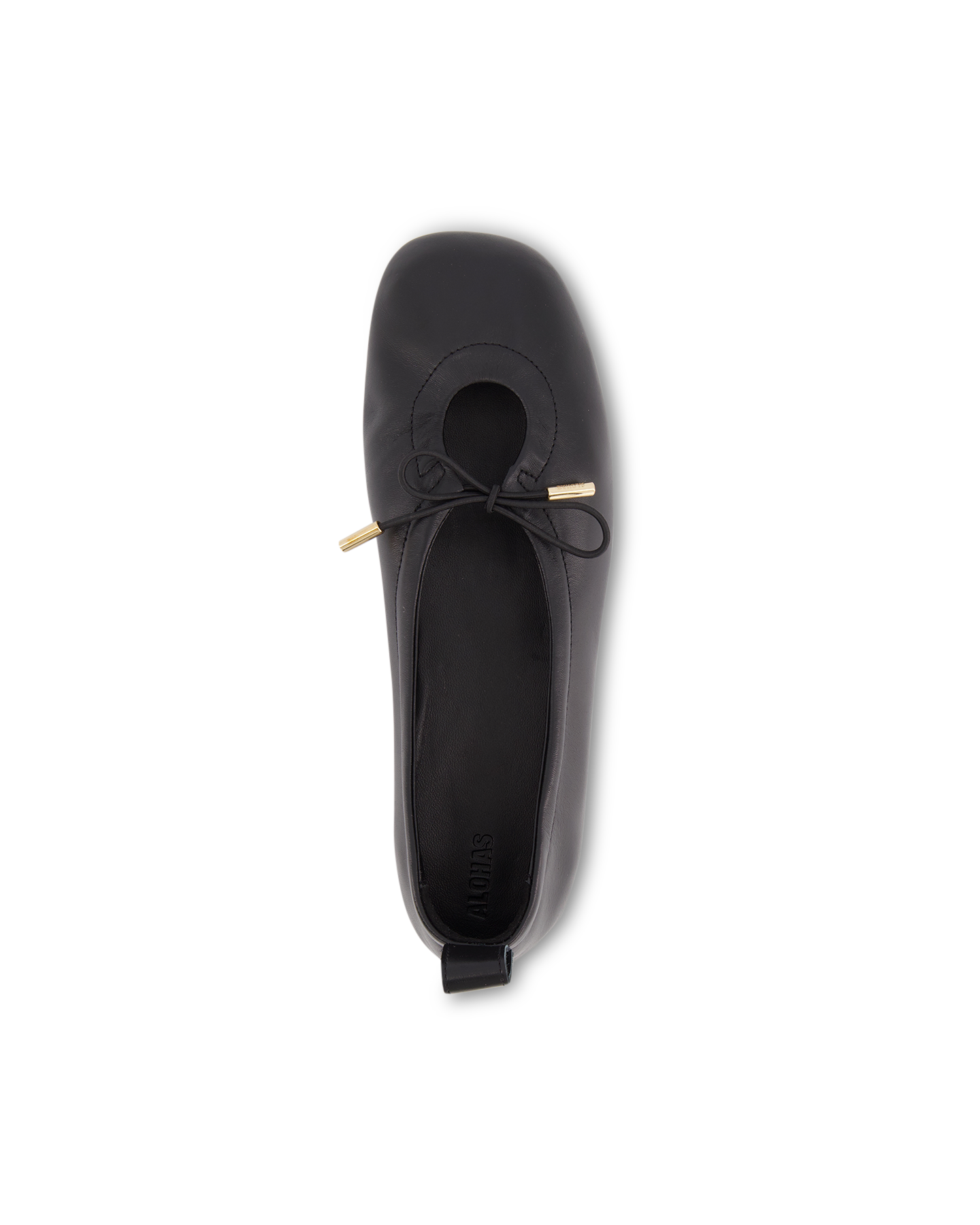 Alohas Rosalind Black Leather Ballet Flats ZWART 5