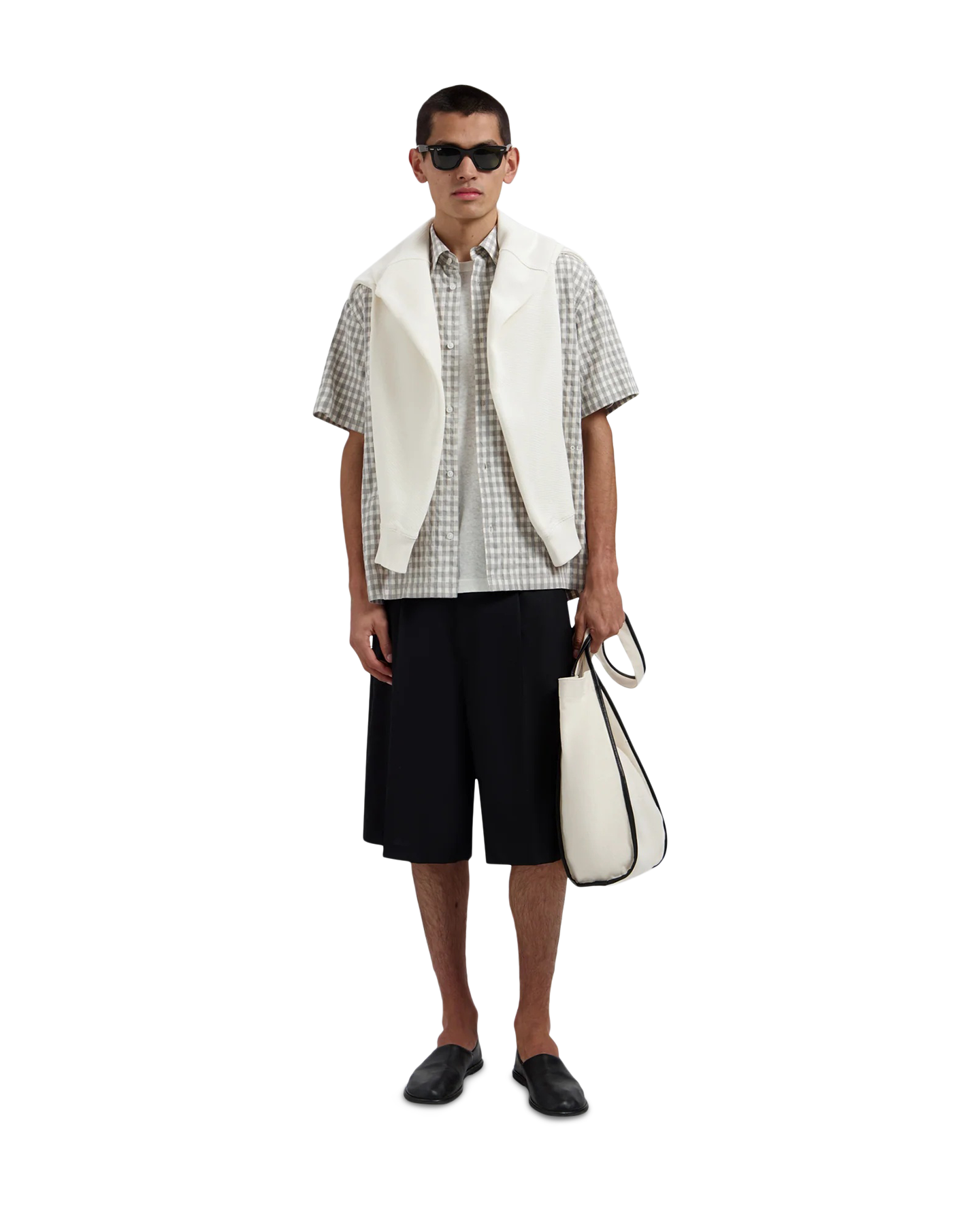 OLAF Check Boxy Ss Shirts GRIJS 5