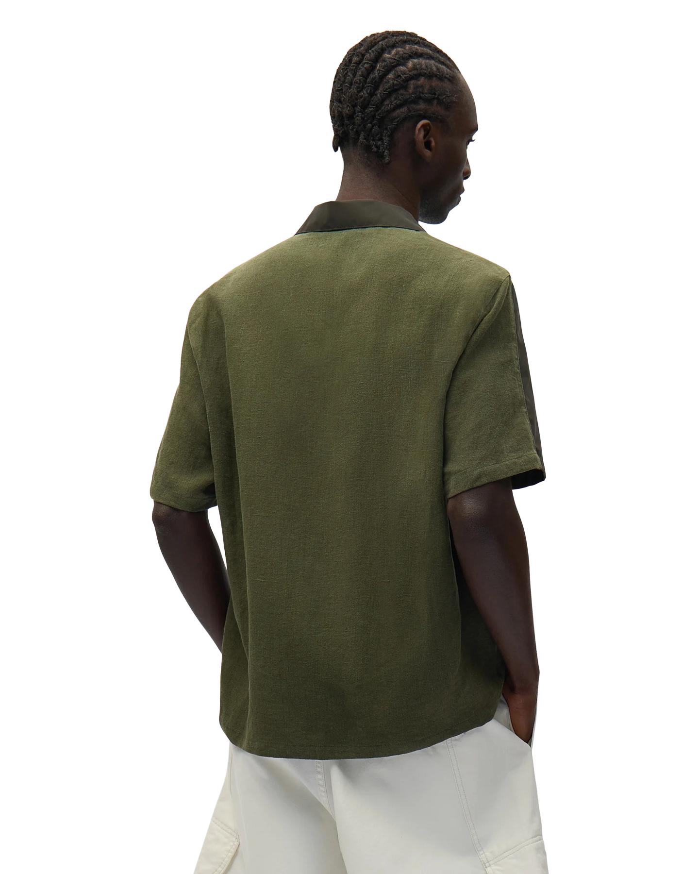 Arte Antwerp Nylon Linen Shirt GROEN 4