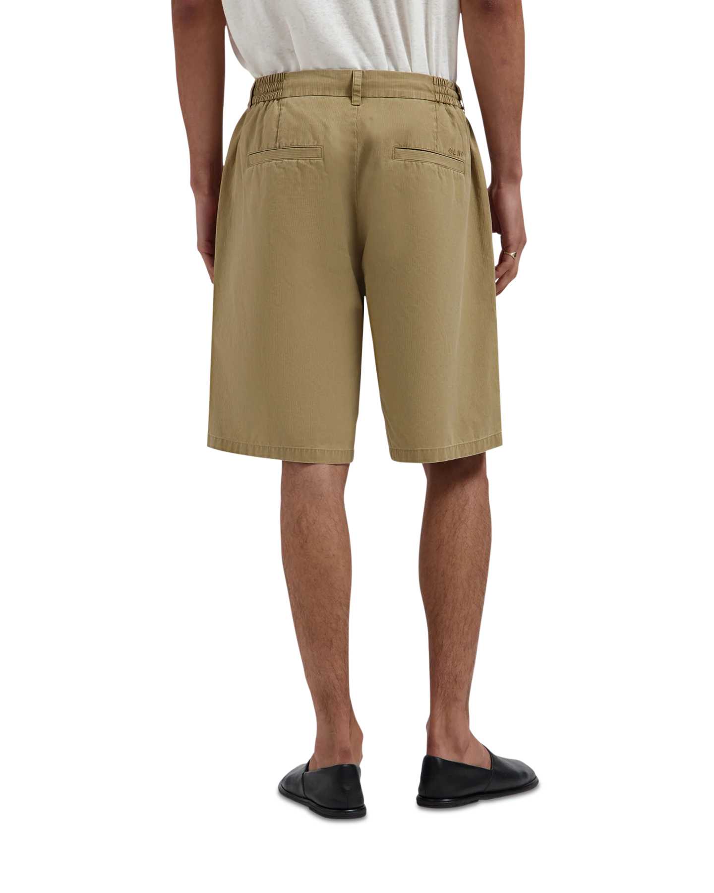 OLAF Herringbone Pleated Shorts BRUIN 4
