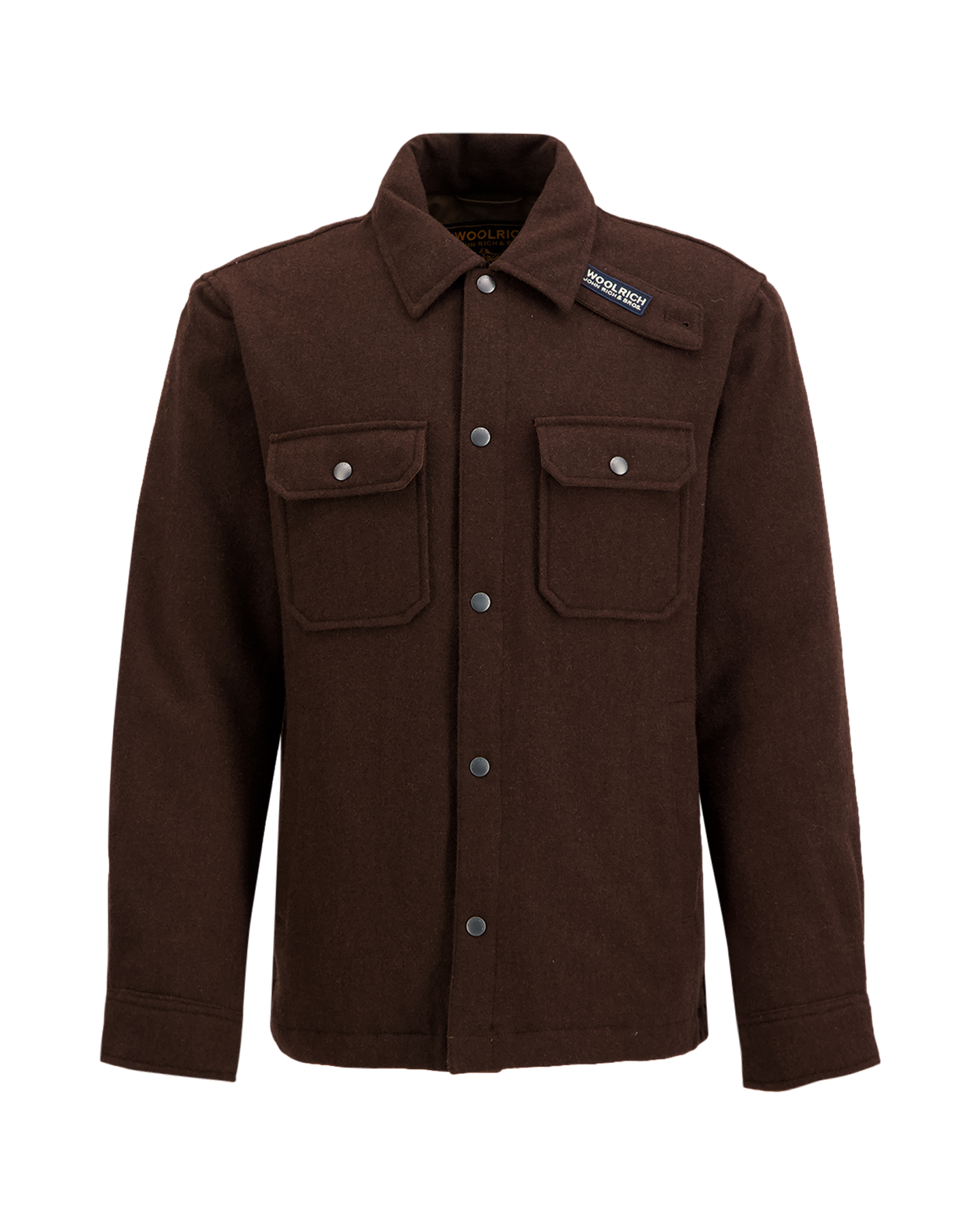 Woolrich Wool Alaskan Shirt Jacket DONKERBRUIN 1