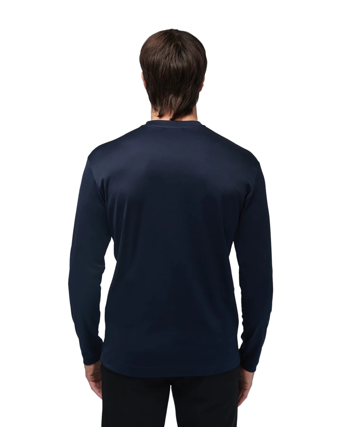 Valenza Interlock Supima T-Shirt L/S DONKERBLAUW 4