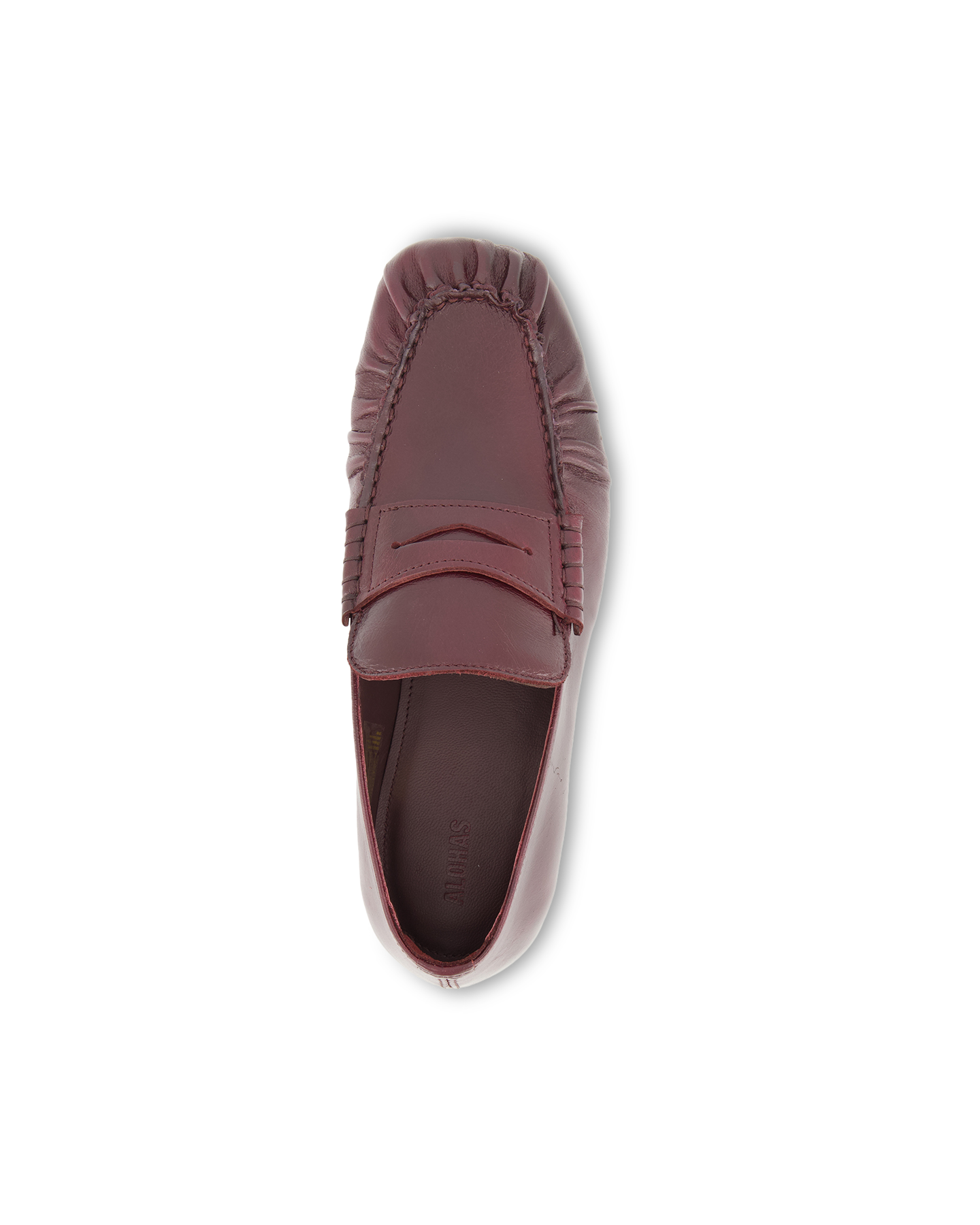 Alohas Aven Rift Burgundy Leather Loafers ROOD 5