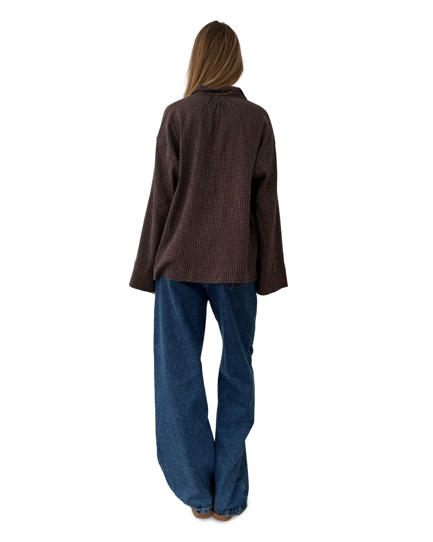 Boii Studios Tinsi Check Shirt BRUIN 4