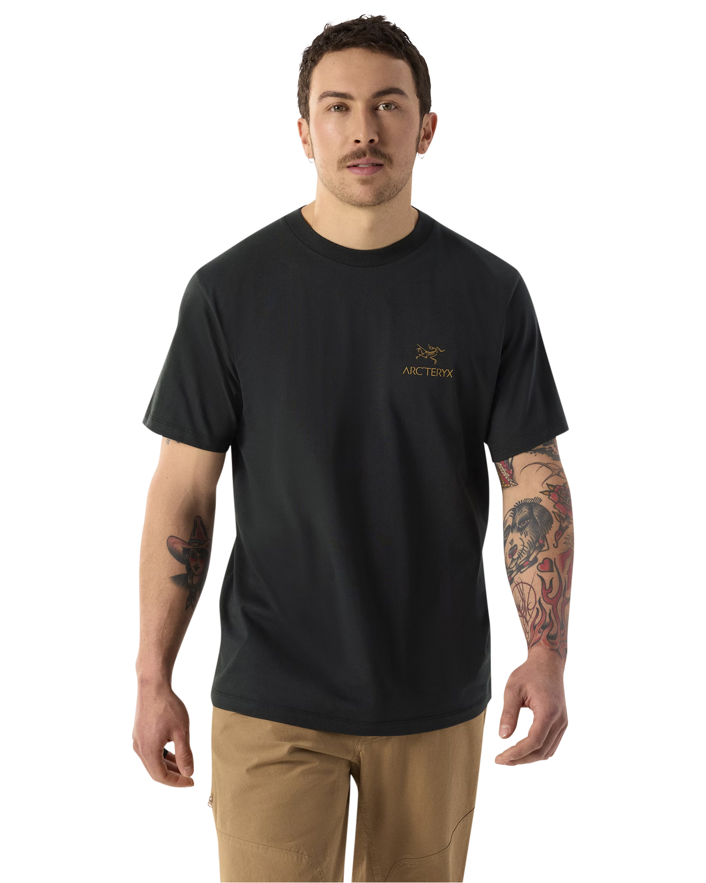 Arc'teryx Kragg Sl Cotton Bird Word Ss M ZWART 4