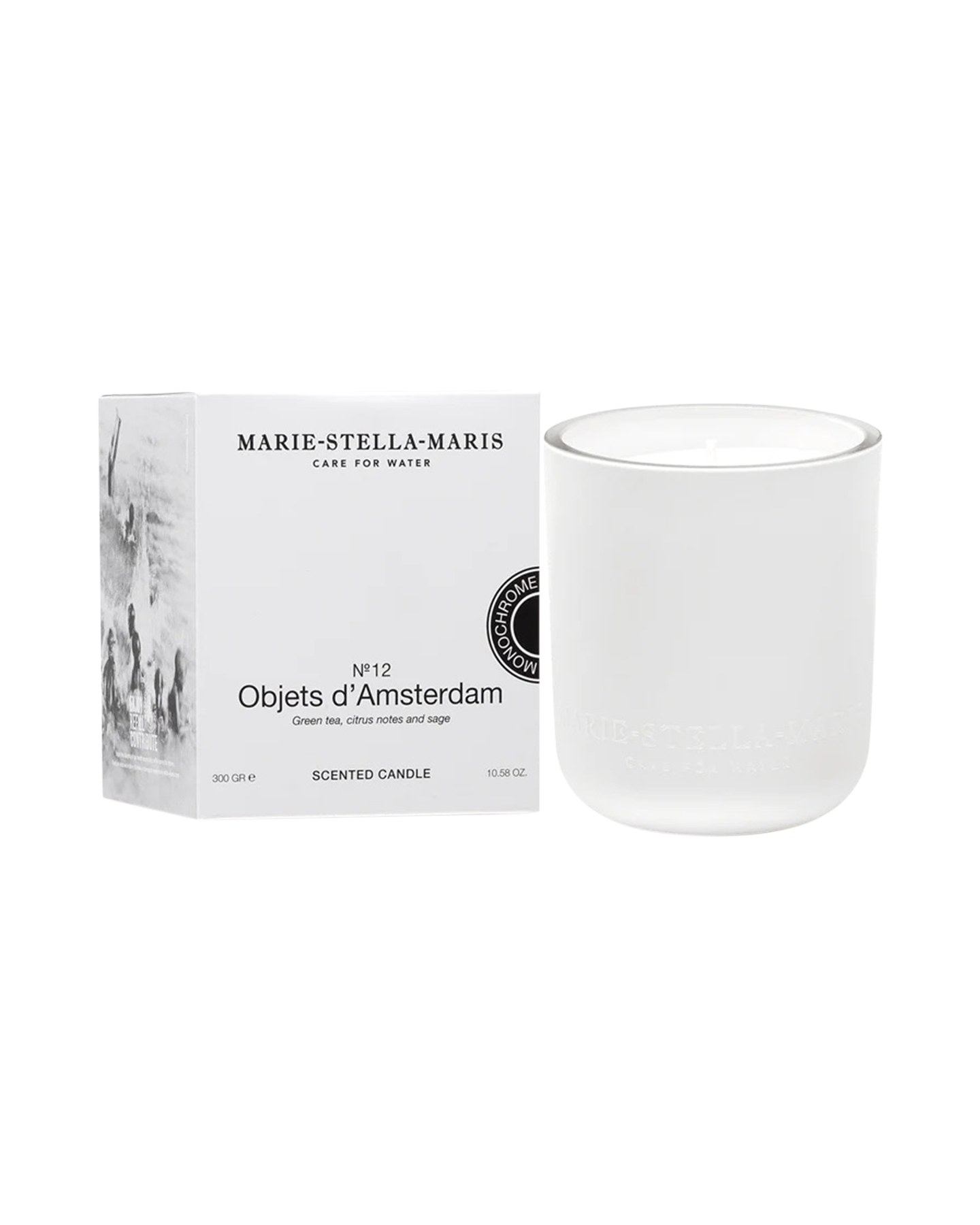 Marie-Stella-Maris Refillable Scented Candle Objets d'Amsterdam WIT 2