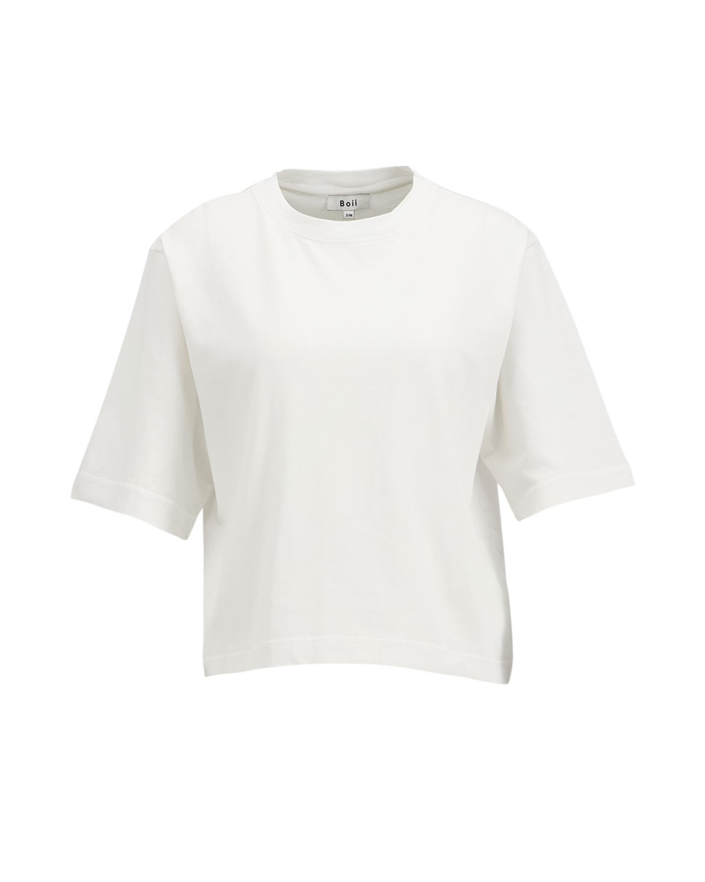 Boii Studios Stampe O Neck Tee Boxy WIT 1