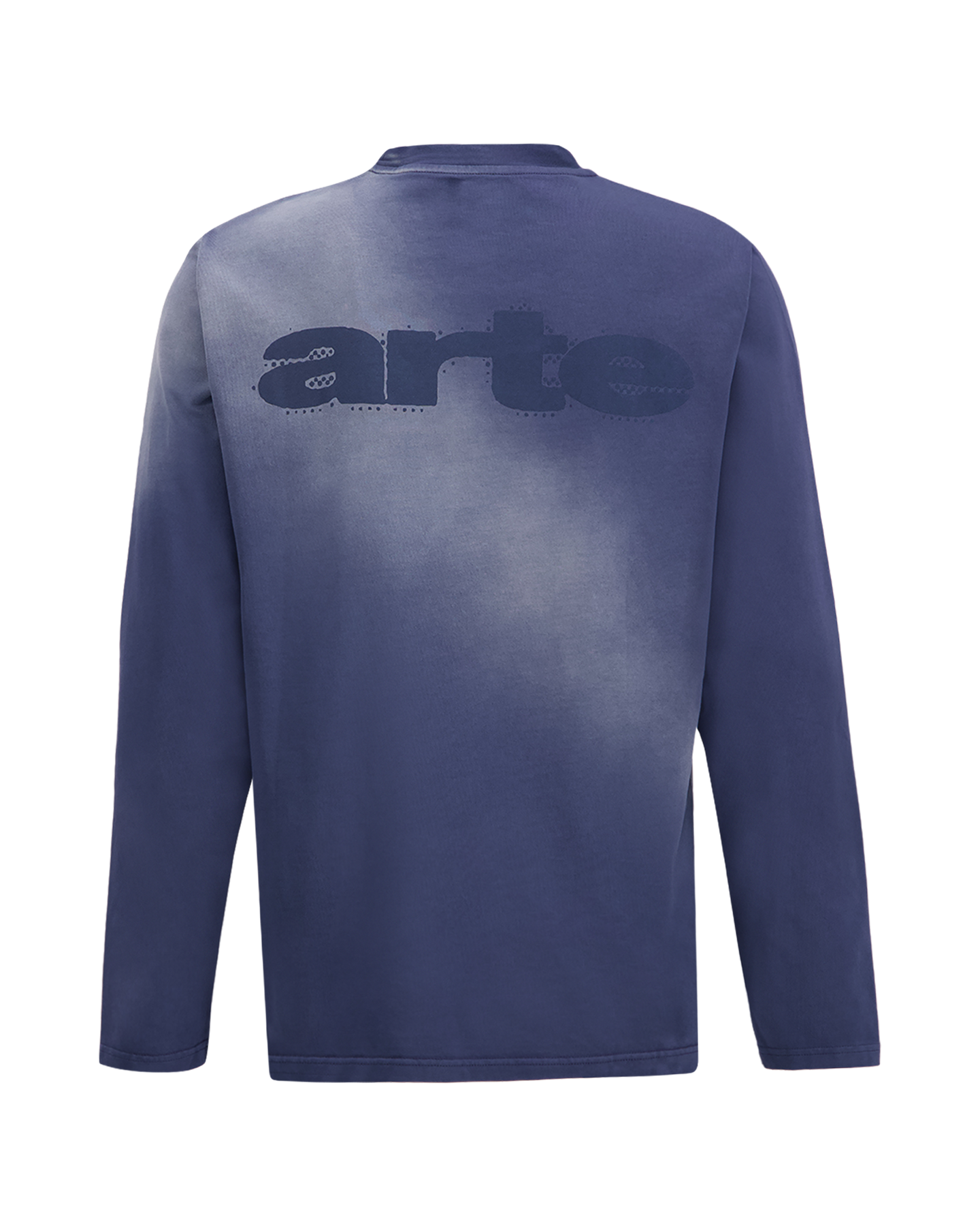 Arte Antwerp Stencil Sunfade Longsleeve DONKERBLAUW 1