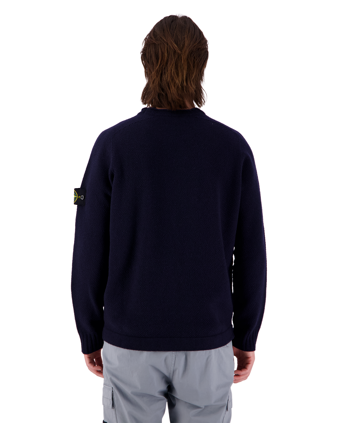 Stone Island 568A3 Lambswool Crewneck Knit DONKERBLAUW 5