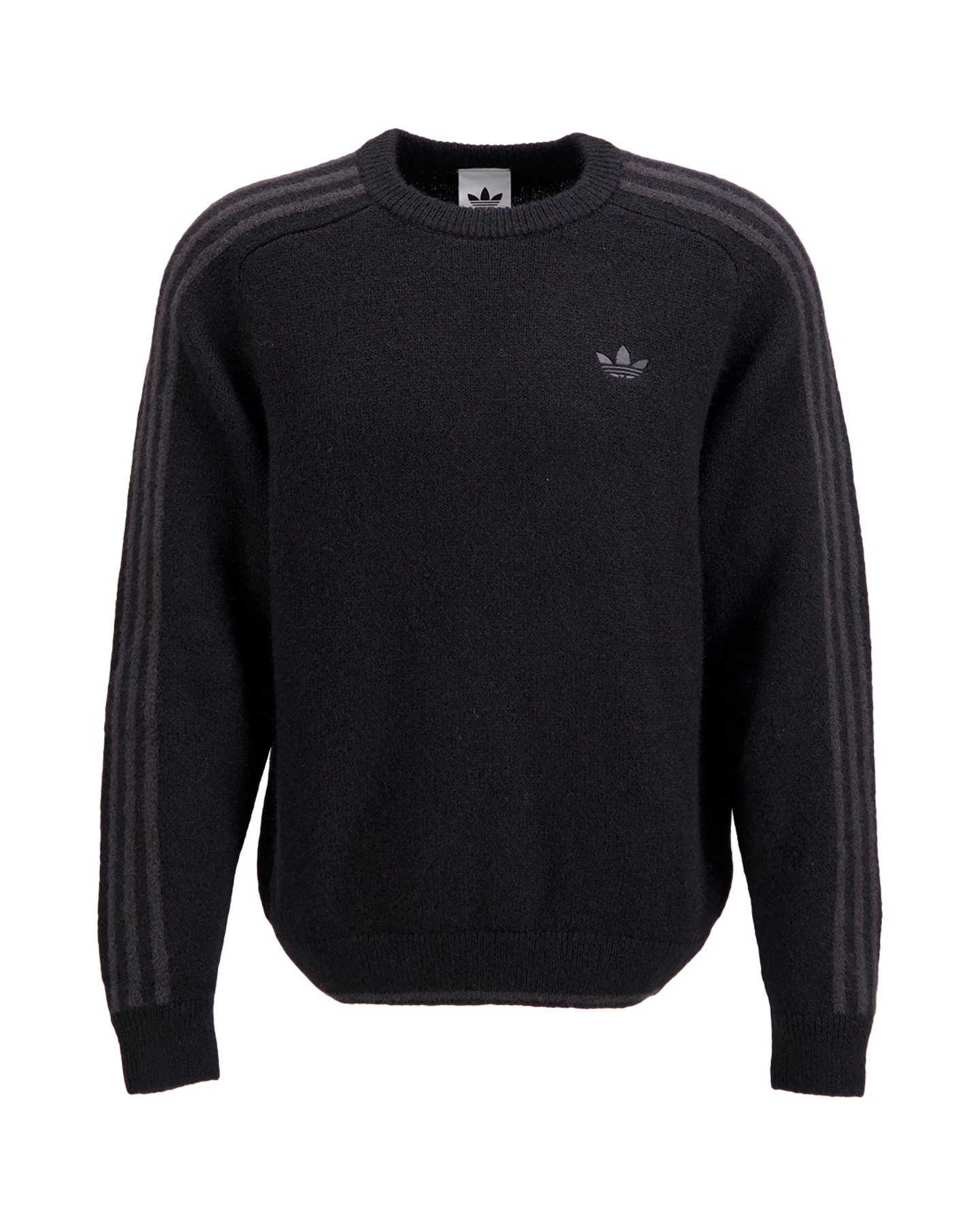 adidas 3 Stripes Knit Crew ZWART 1