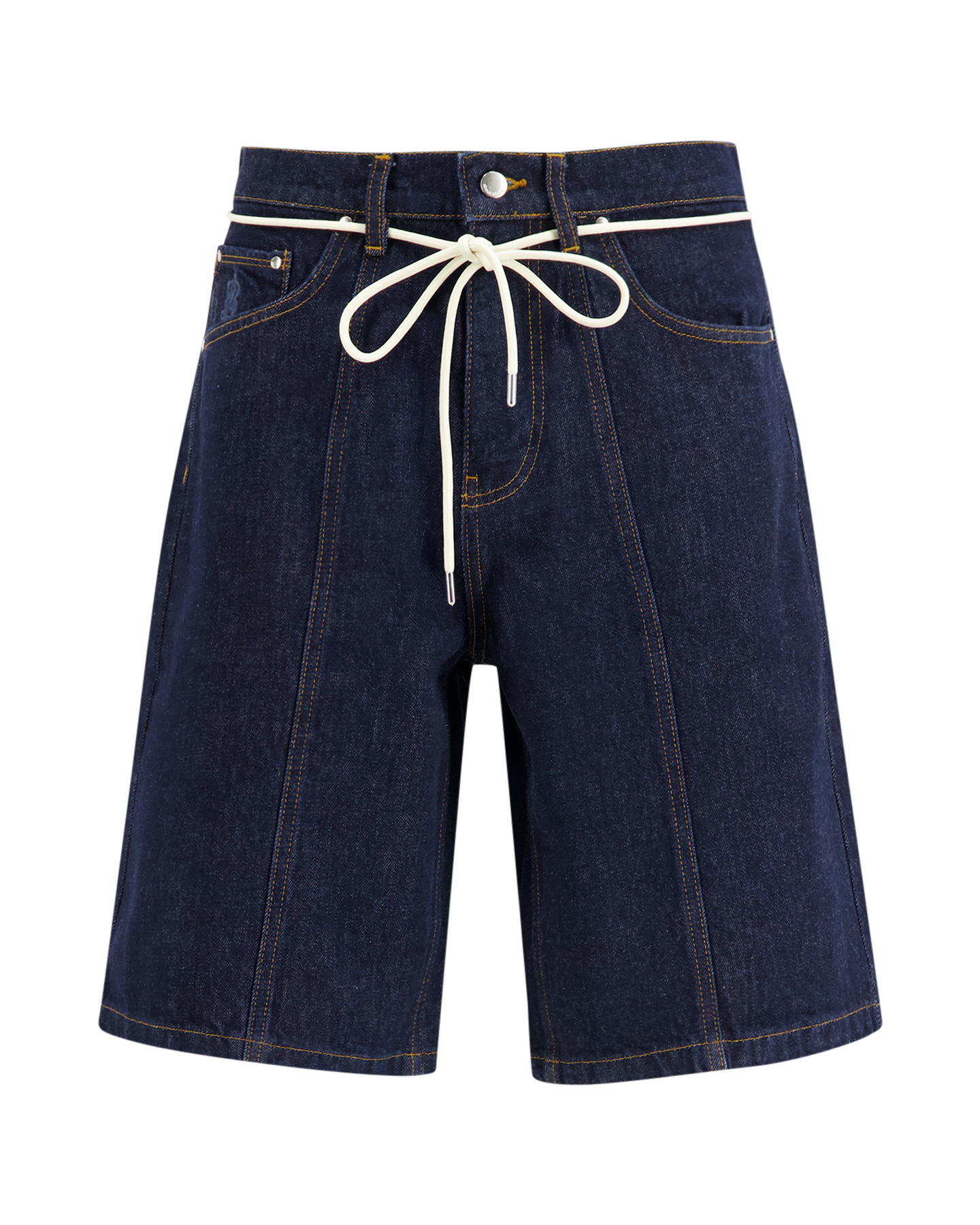 about:blank Felled Denim Short DENIM 1