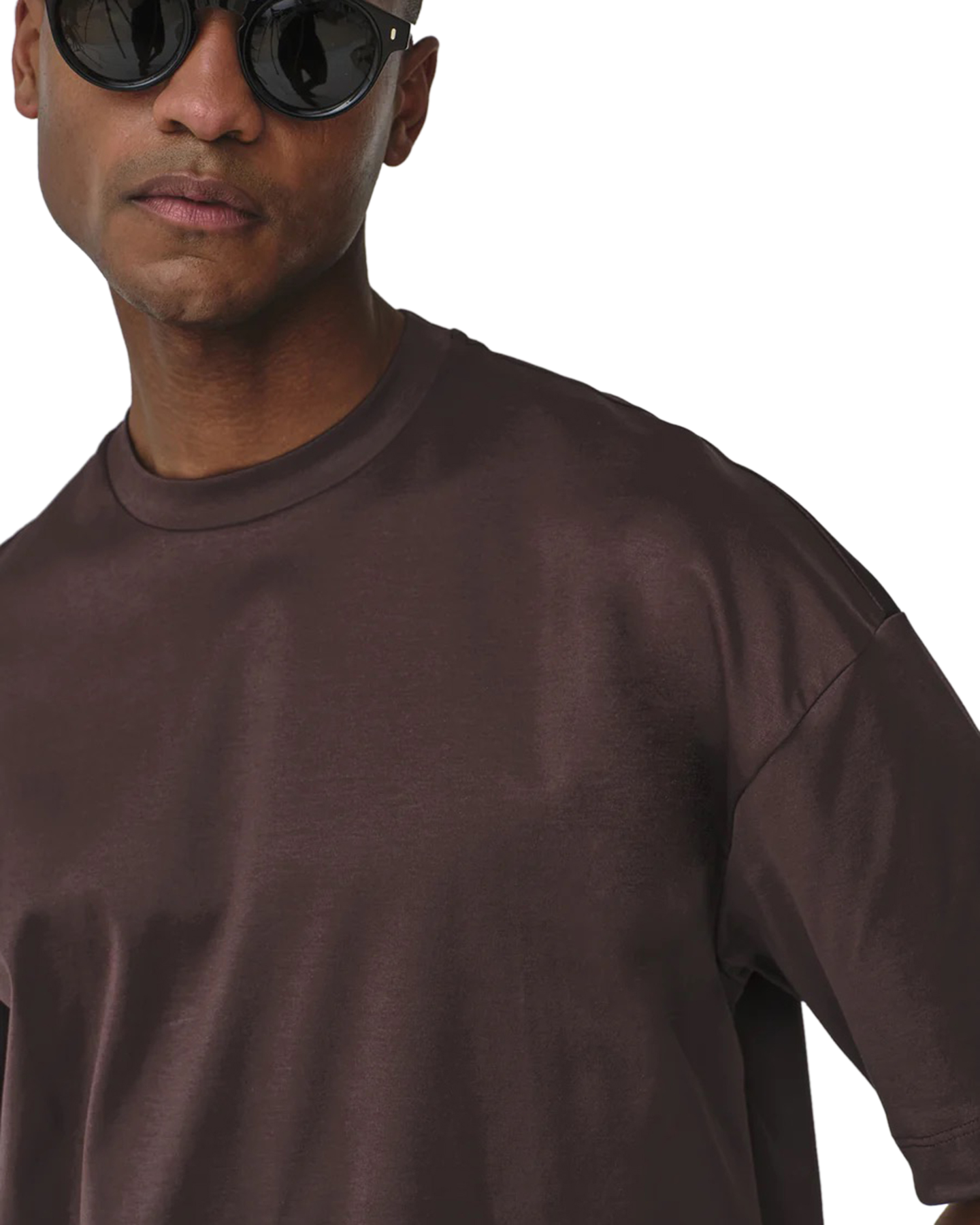 Valenza Interlock Supima Oversized T-Shirt DONKERBRUIN 5
