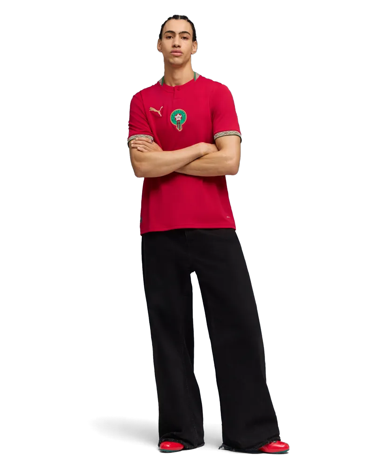 Puma Morocco Home Jersey Replica ROOD 4