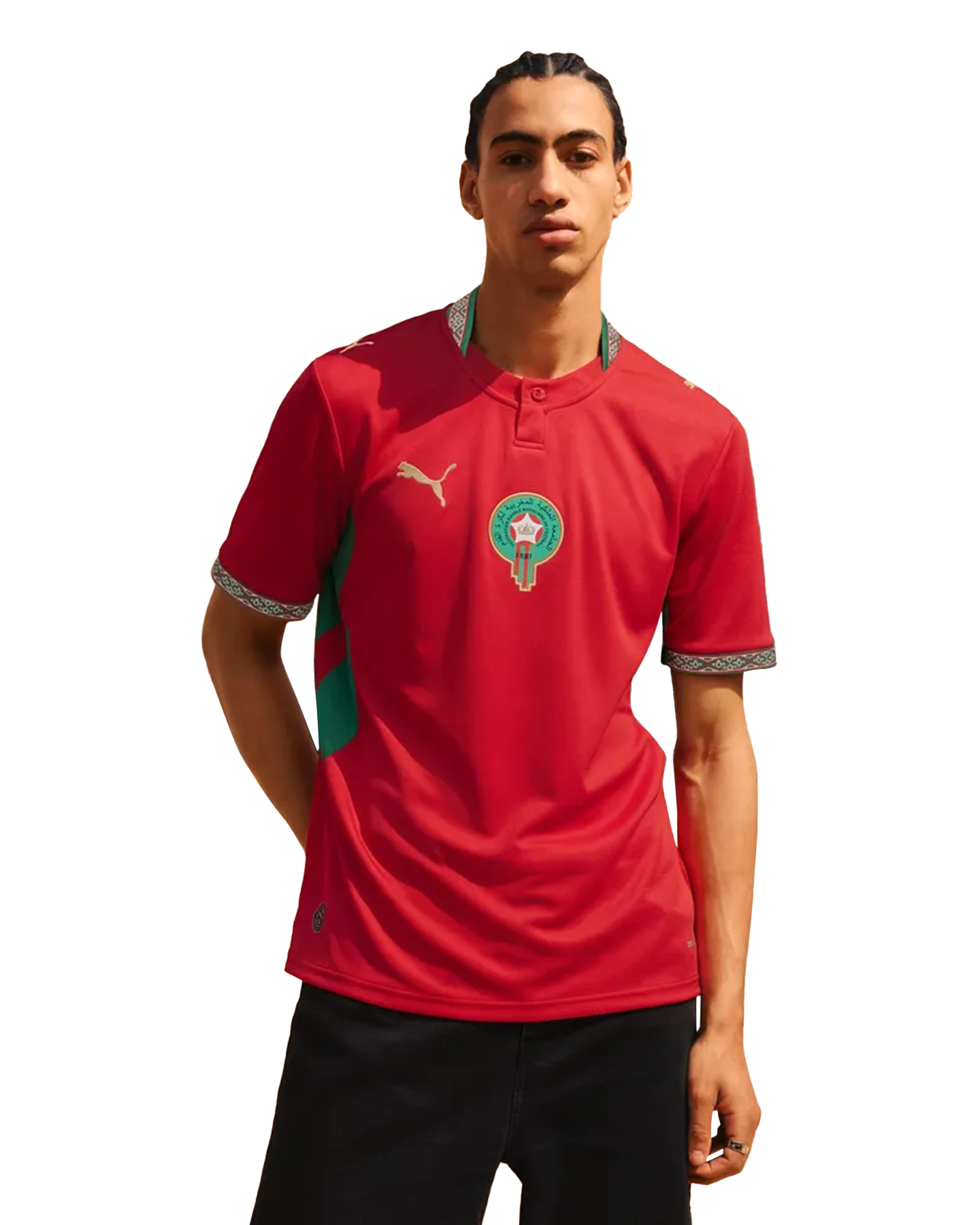 Puma Morocco Home Jersey Replica ROOD 3