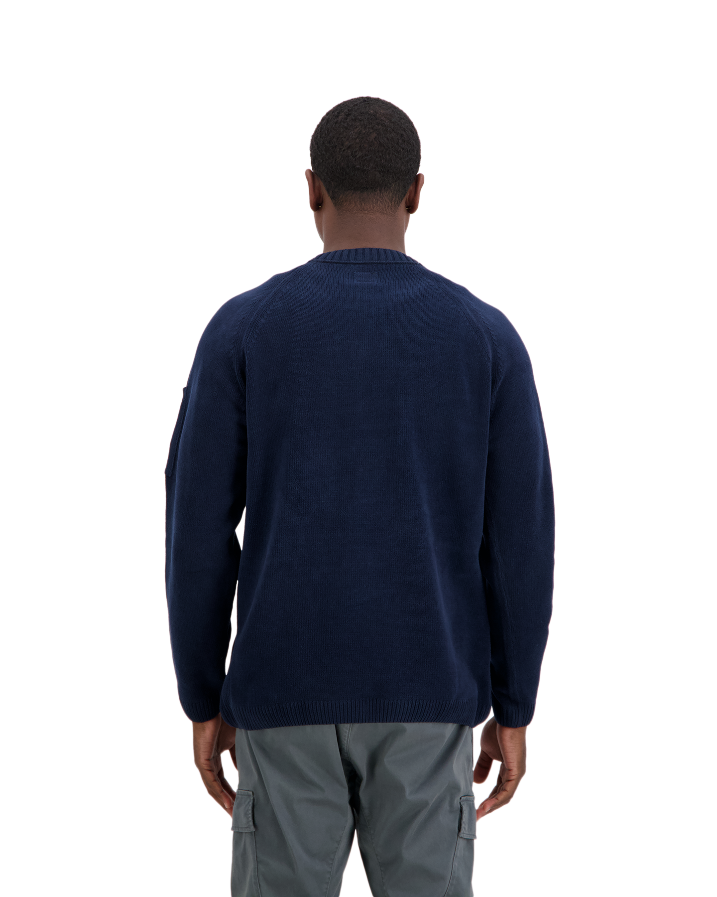 C.P. Company Gebreide Katoenen Trui DONKERBLAUW 5