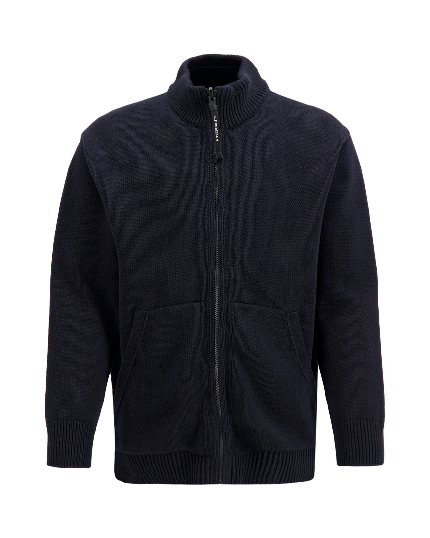 C.P. Company Gebreid Vest Met Rits Van Katoenmix DONKERBLAUW 3