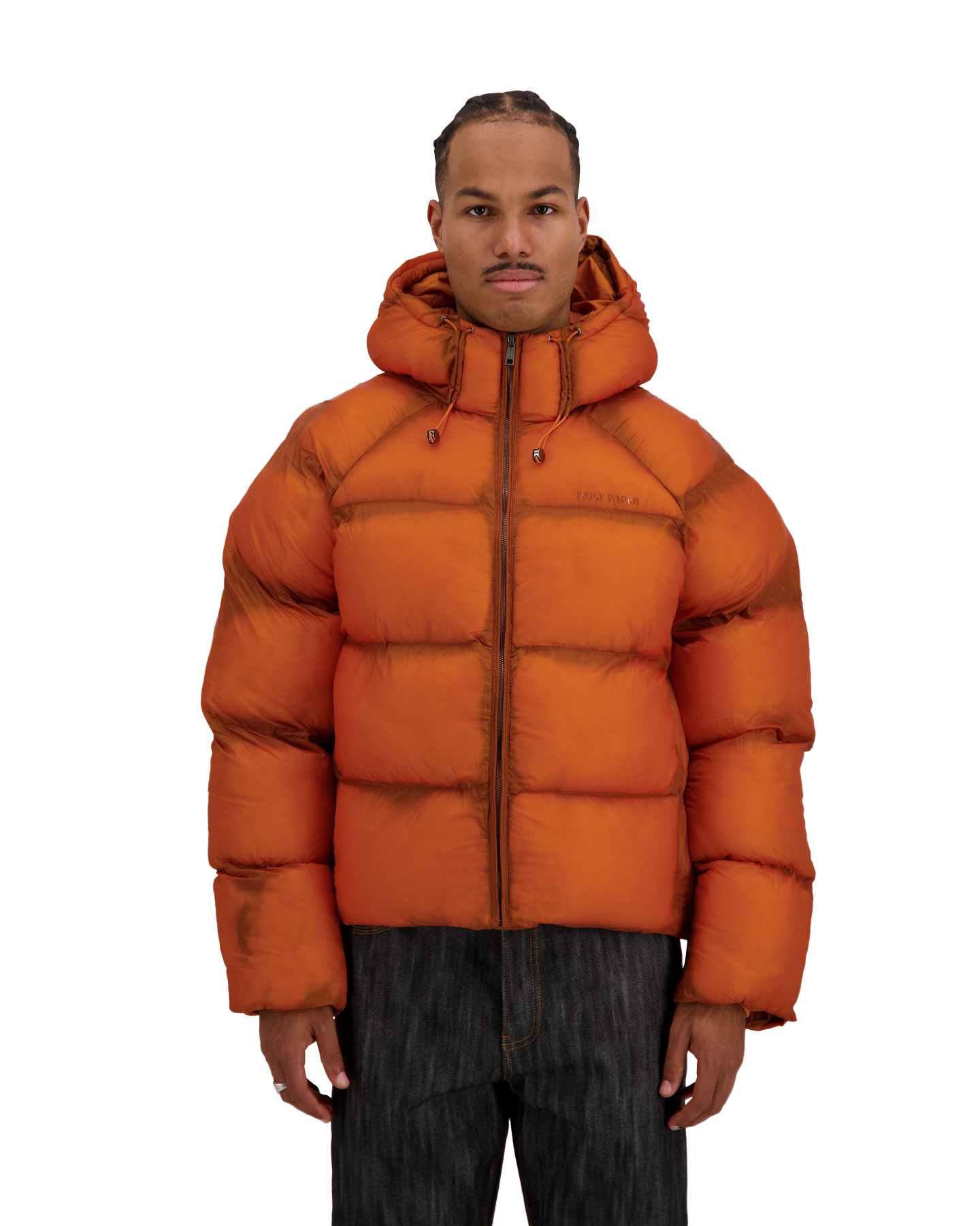 Daily Paper Raglan Sleeve Dias Puffer Jacket ORANJE 3