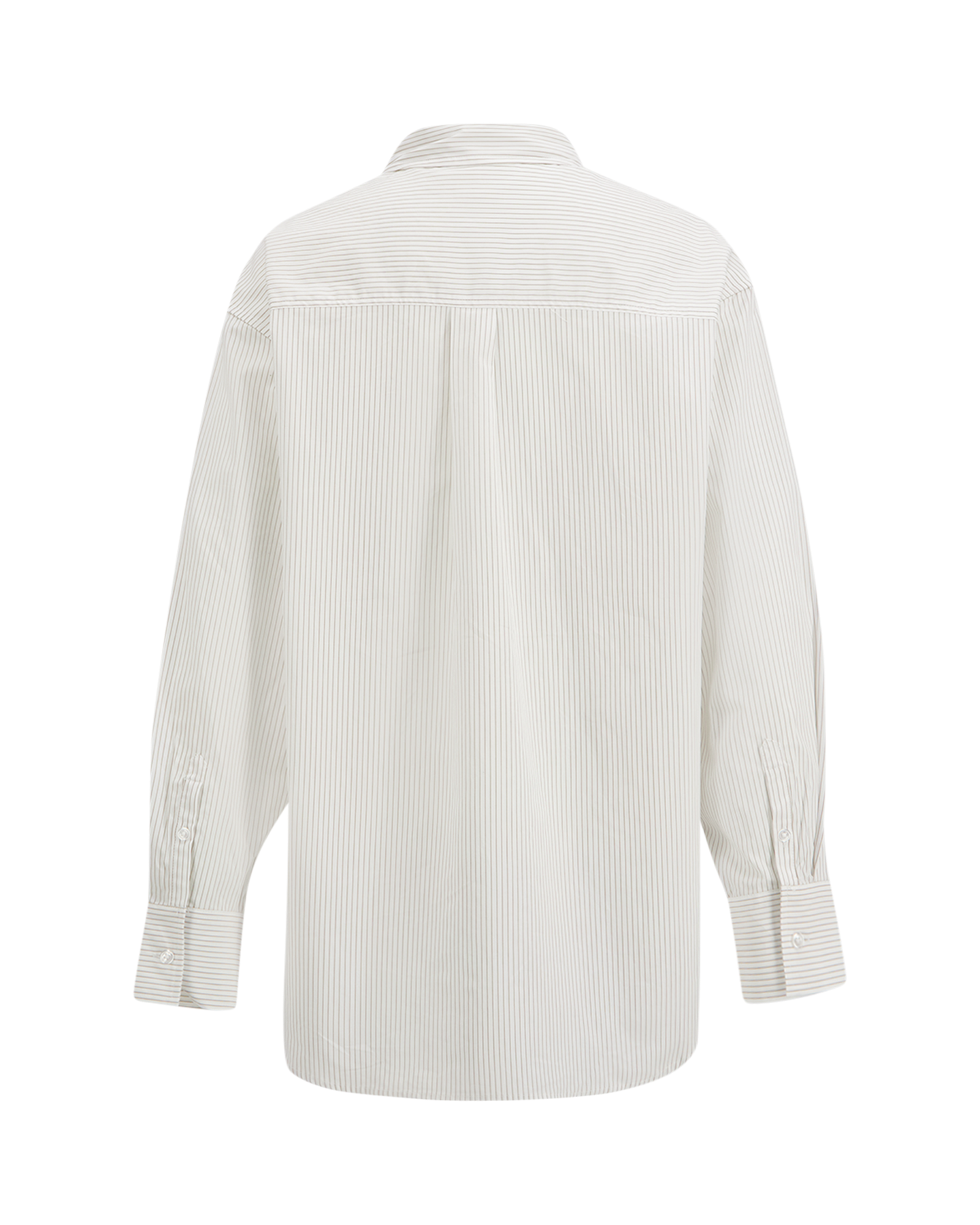 OLAF Stripe Oversized Shirts WIT 2