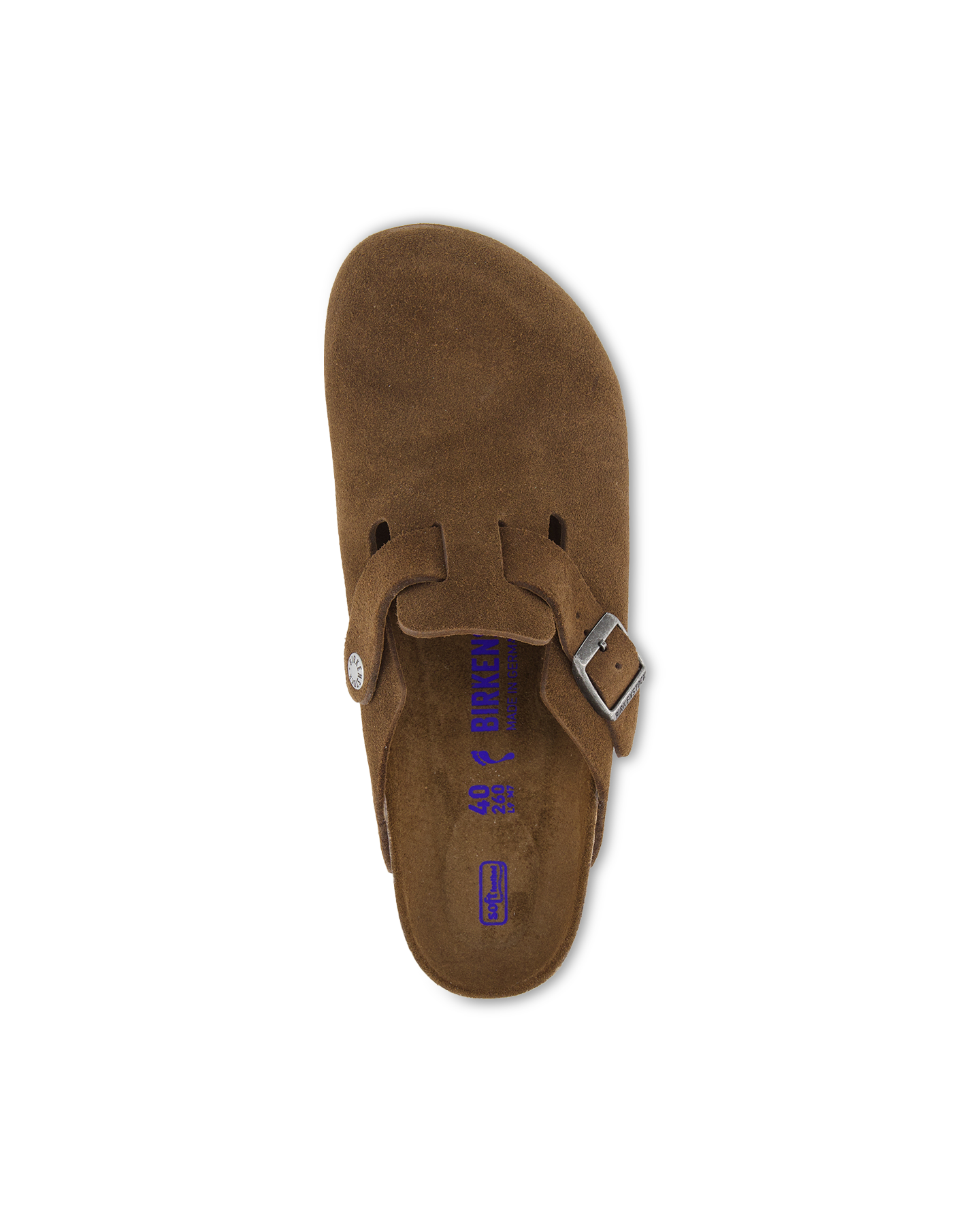 Birkenstock Boston Soft Footbed Suede Leather DONKERBRUIN 5