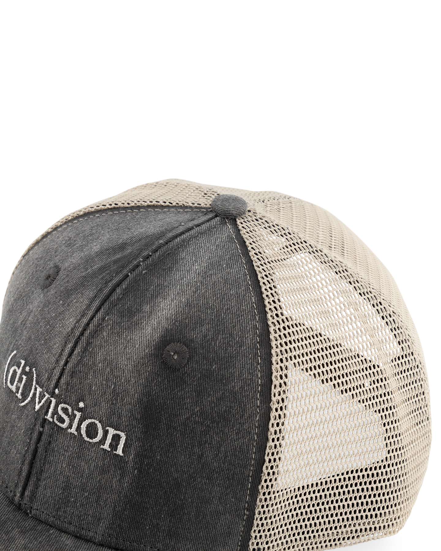 (di)vision (Di)Vision Logo Cap Washed Black ZWART 3