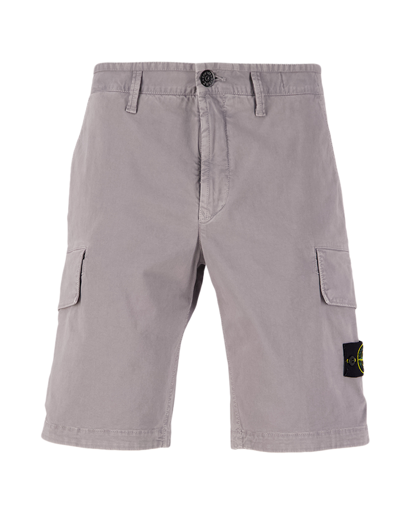 Stone Island L1204 Organic Cotton Stretch Broken Twil Garment Dyed 'Old' Effect Bermuda Shorts BEIGE 1