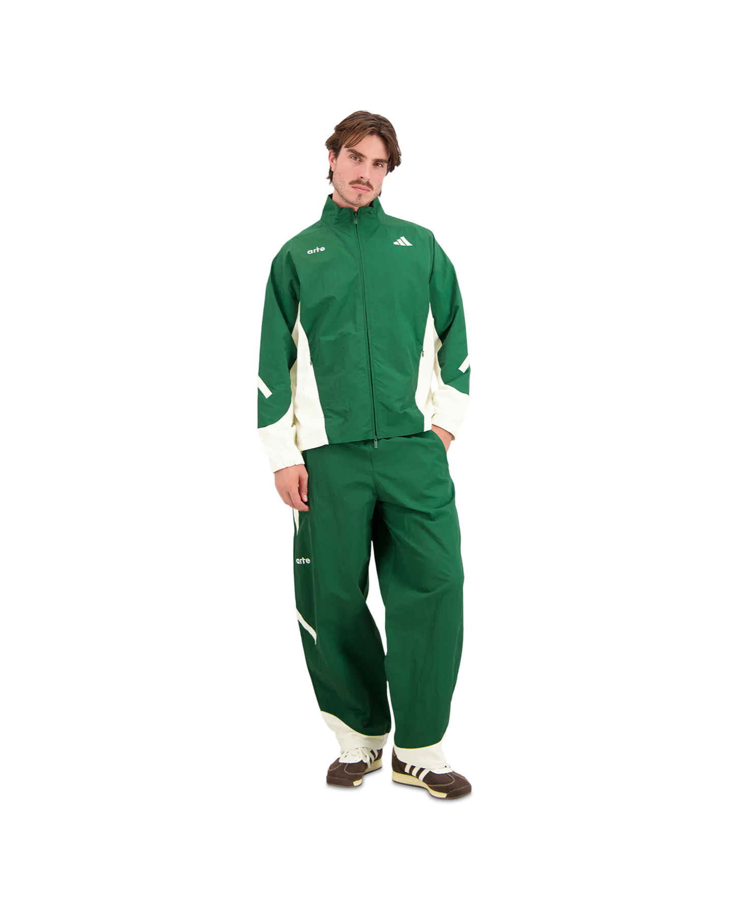 adidas adidas x Arte Antwerp Z.N.E. Material Mix Full-Zip Tracktop GROEN 3